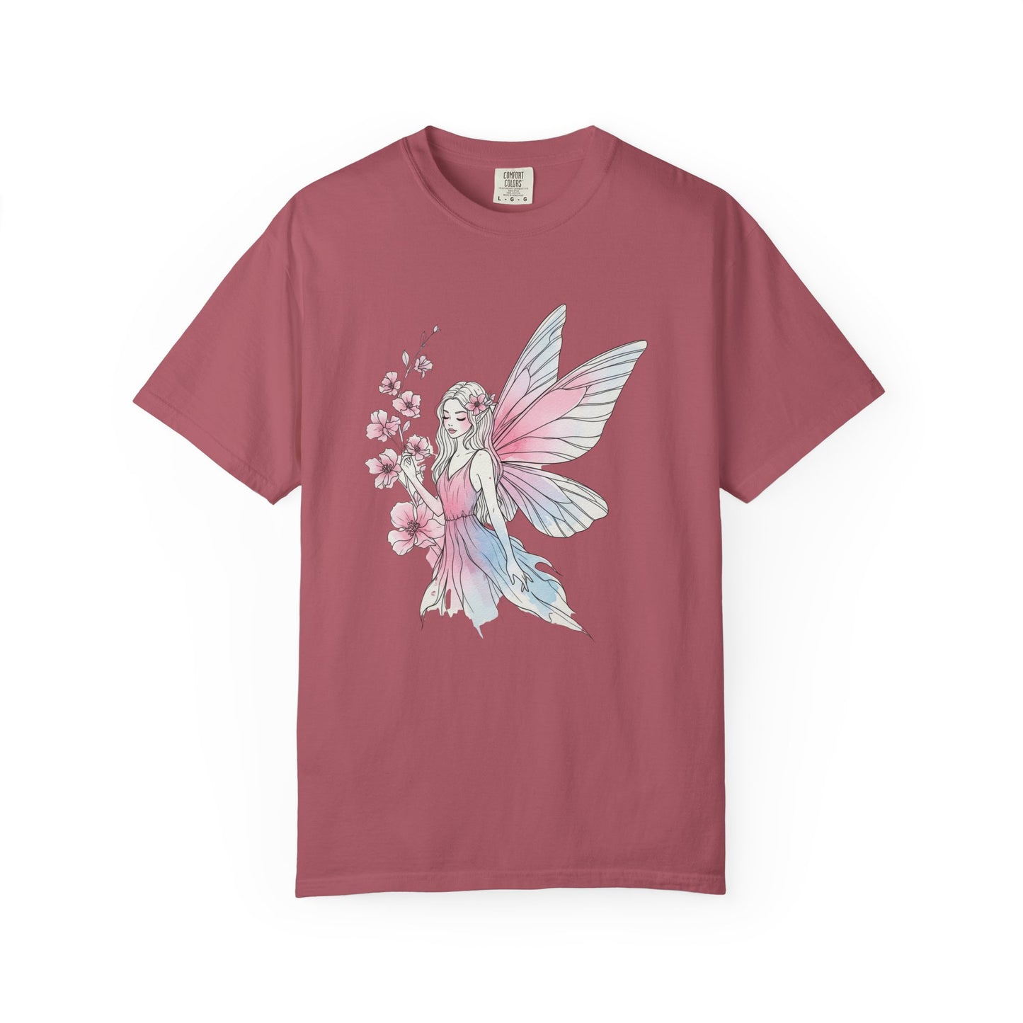 Whimsical Fairy T-Shirt - Eco-Friendly Tee, Vintage Style Shirt, Gift for Her, Fairy Lovers Gift, Summer Apparel, Spring Fashion