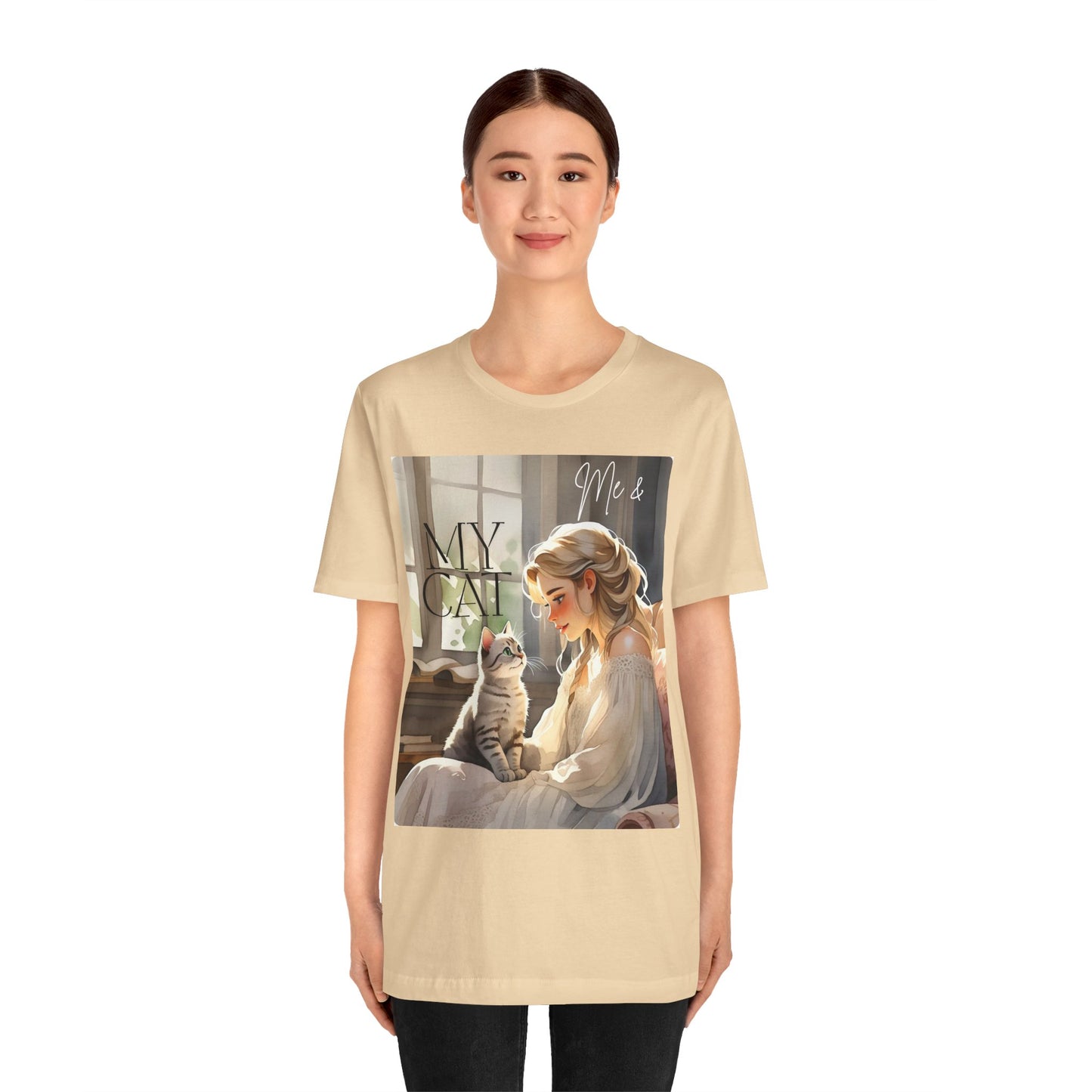 My Cat & Me Unisex Short Sleeve Tee - Cozy Cat Lover Shirt