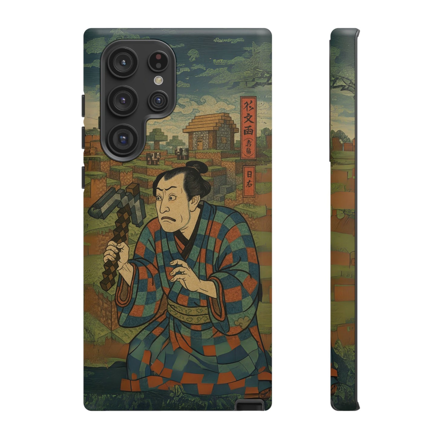 Tough Cases - Japanese Art Phone Case with Warrior Design