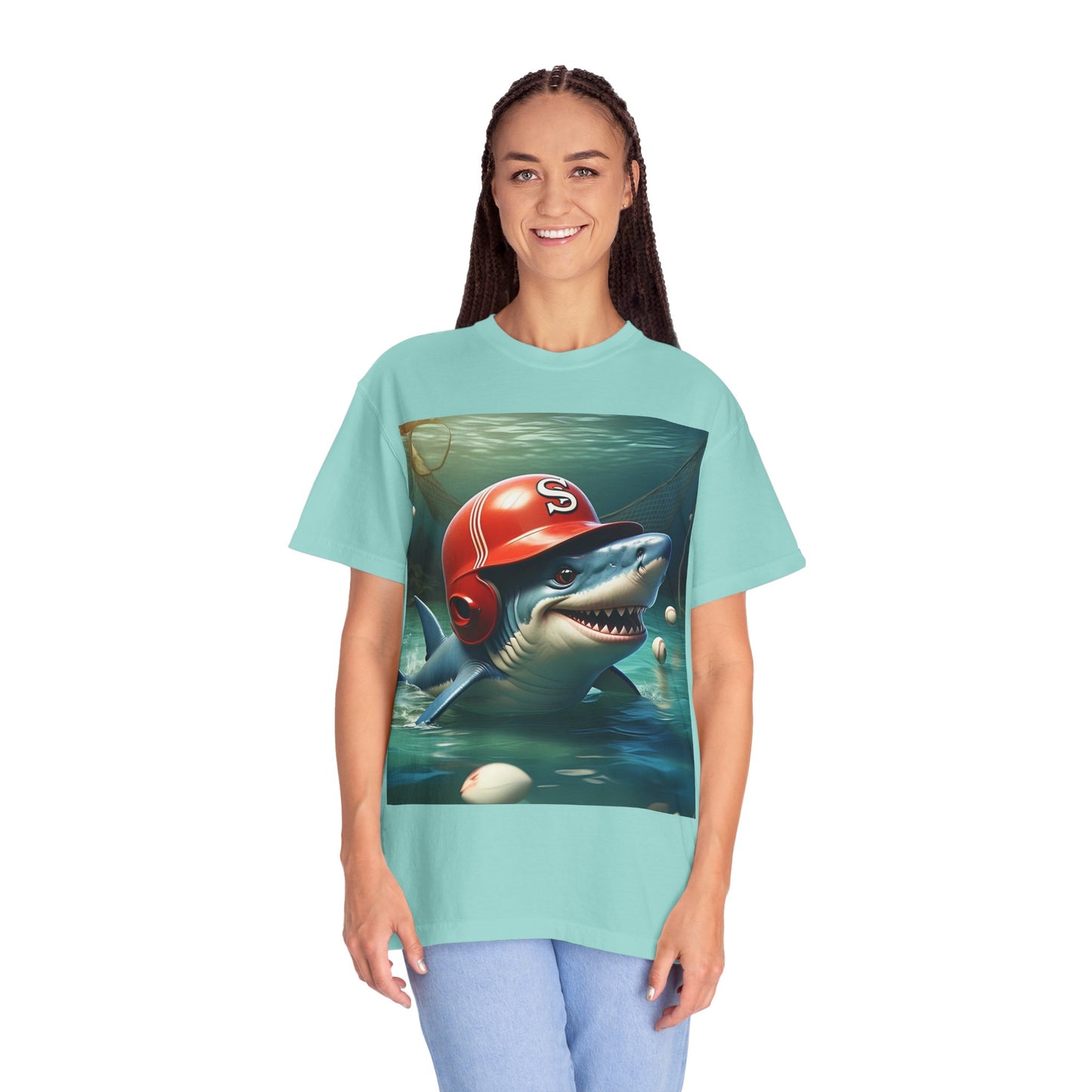 Funny Shark Baseball Unisex T-Shirt