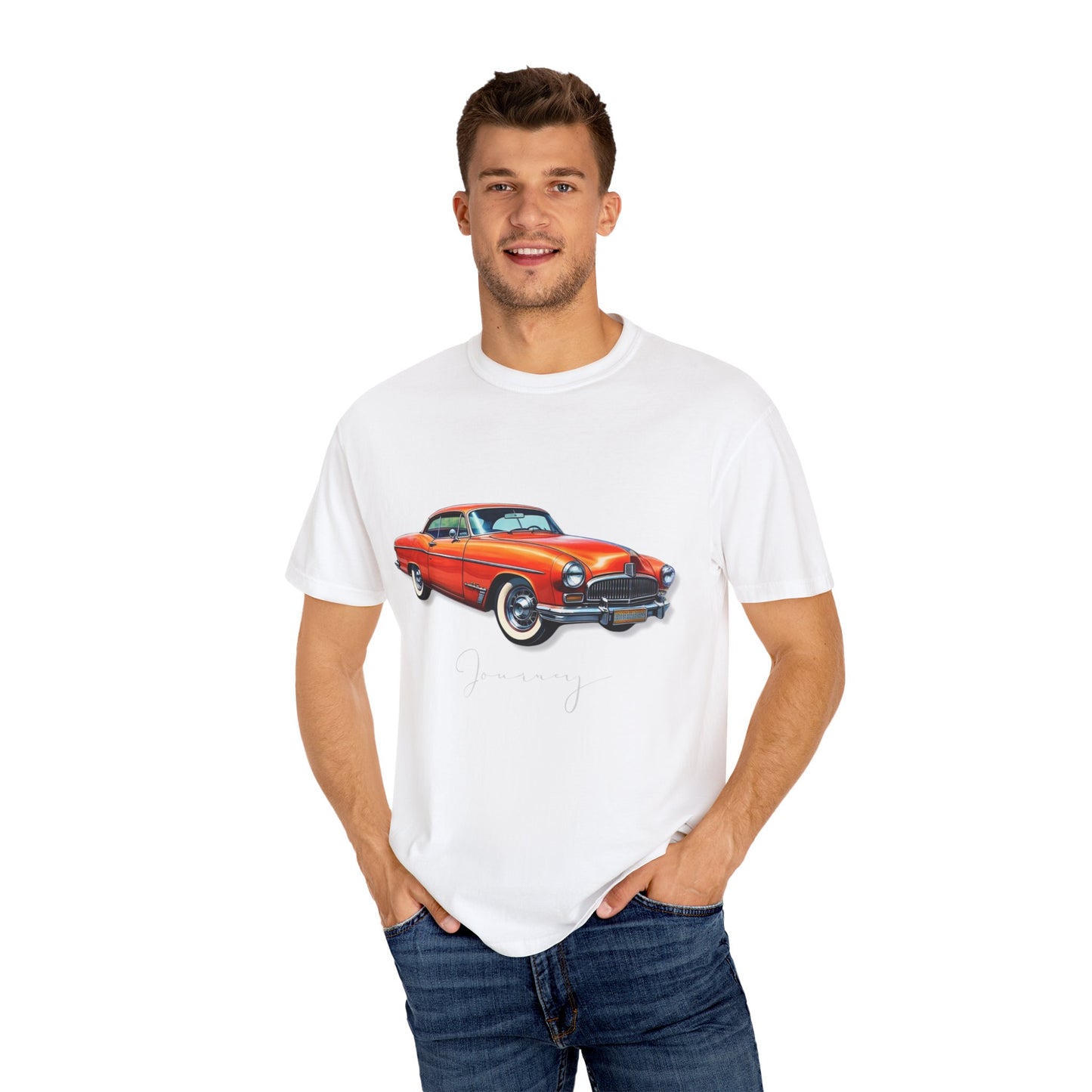 Vintage Car Unisex Garment-Dyed T-Shirt