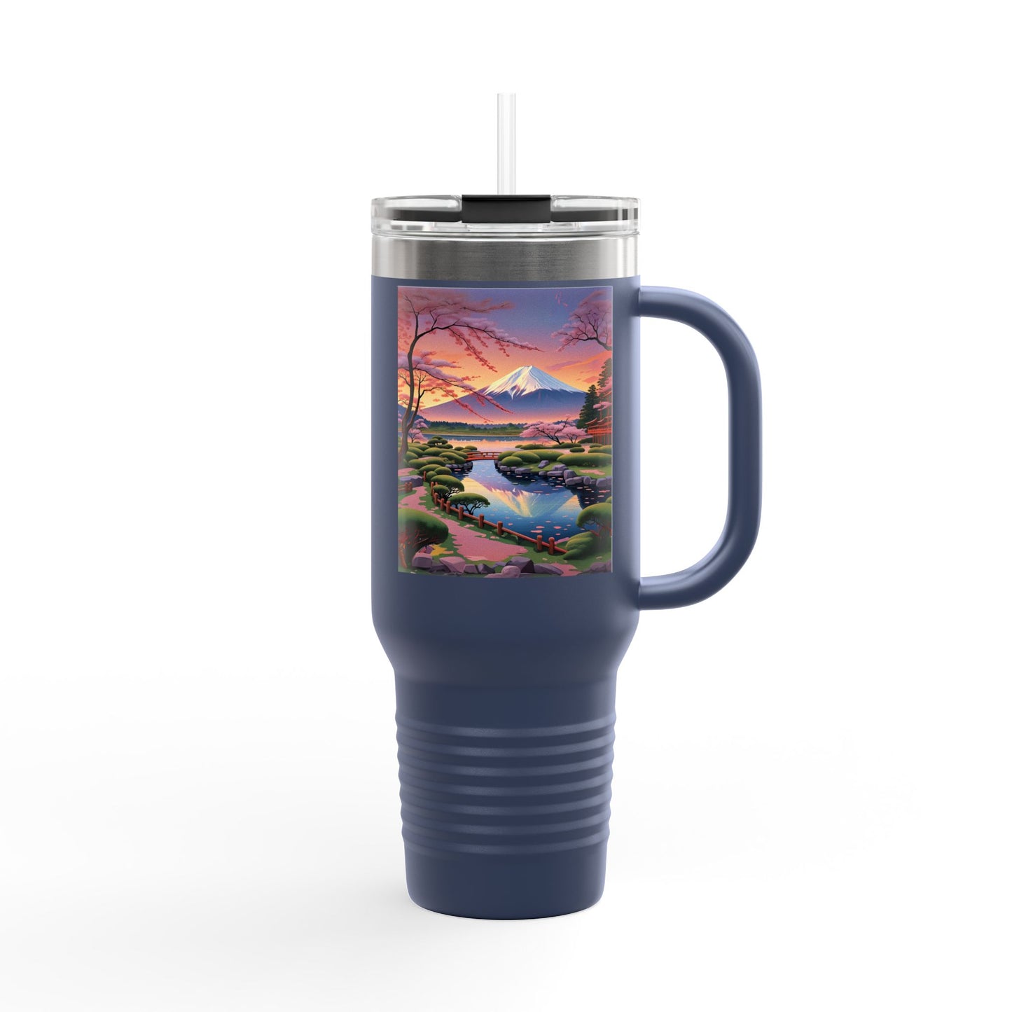 Nature-Inspired Insulated Travel Mug - 40oz Adventure Mug with Scenic Design