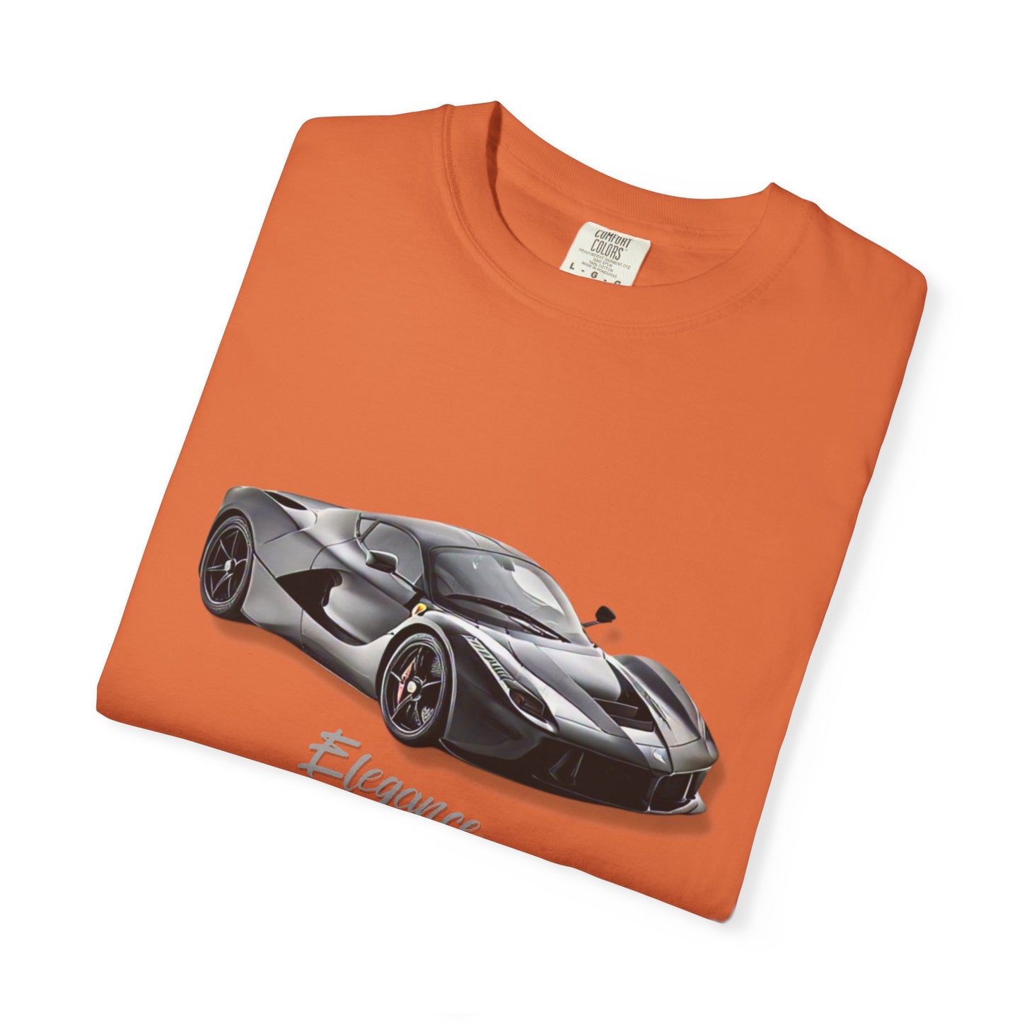 Elegant Car Graphic Unisex Garment-Dyed T-Shirt