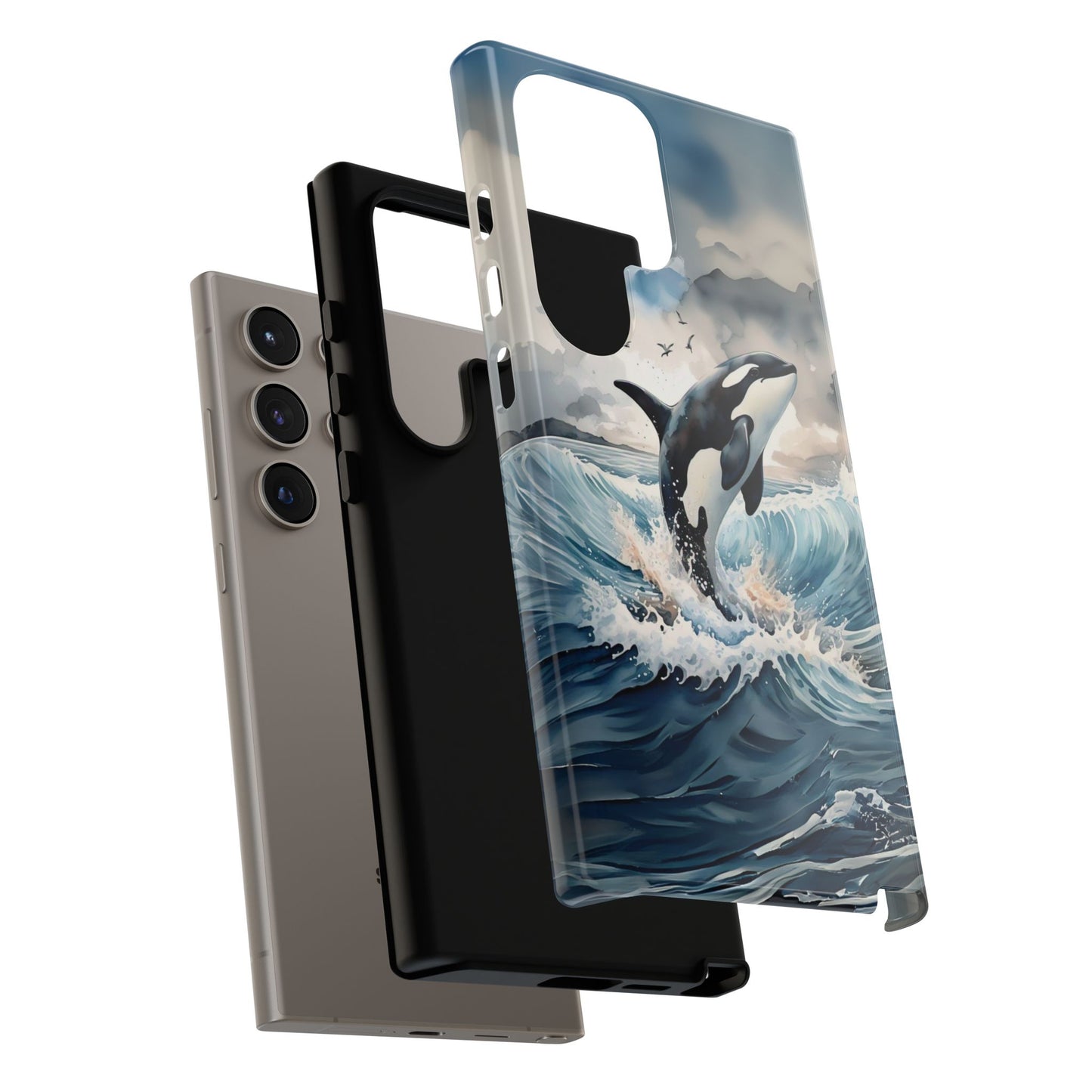 Whale Splash Phone Case - Tough & Stylish Ocean Design