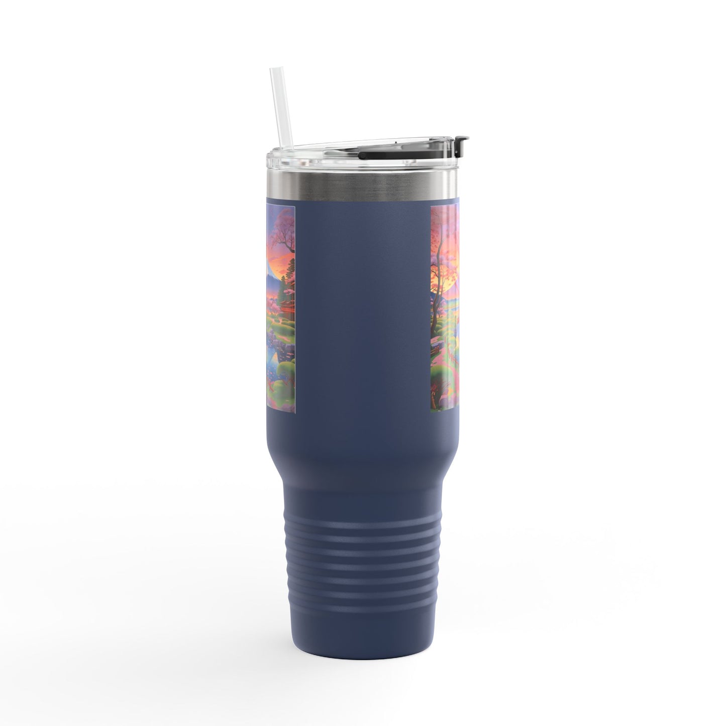 Nature-Inspired Insulated Travel Mug - 40oz Adventure Mug with Scenic Design