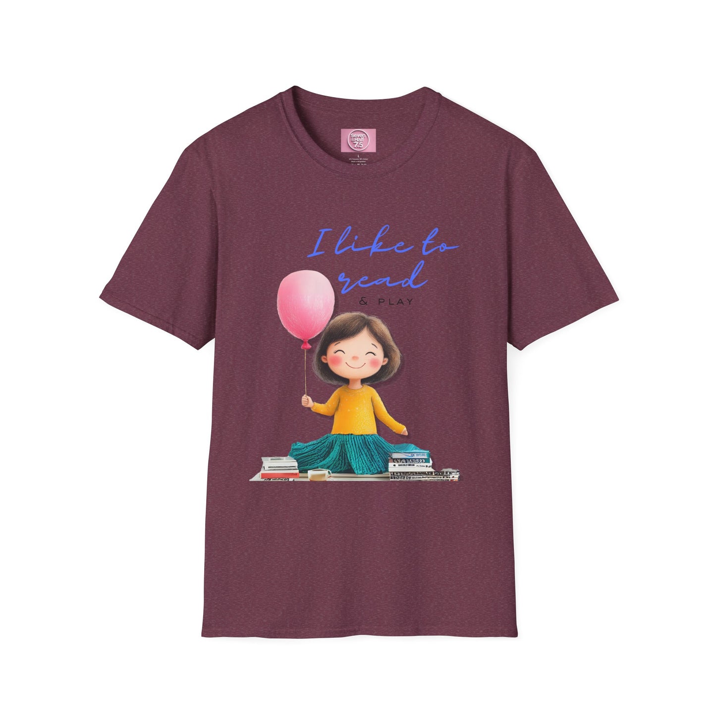 Women's Fun T-Shirt - "I Like to Read & Play"