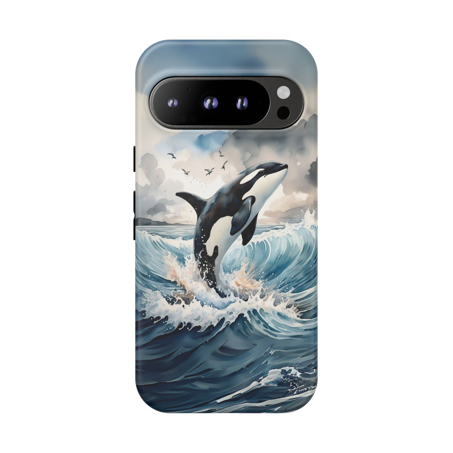 Whale Splash Phone Case - Tough & Stylish Ocean Design