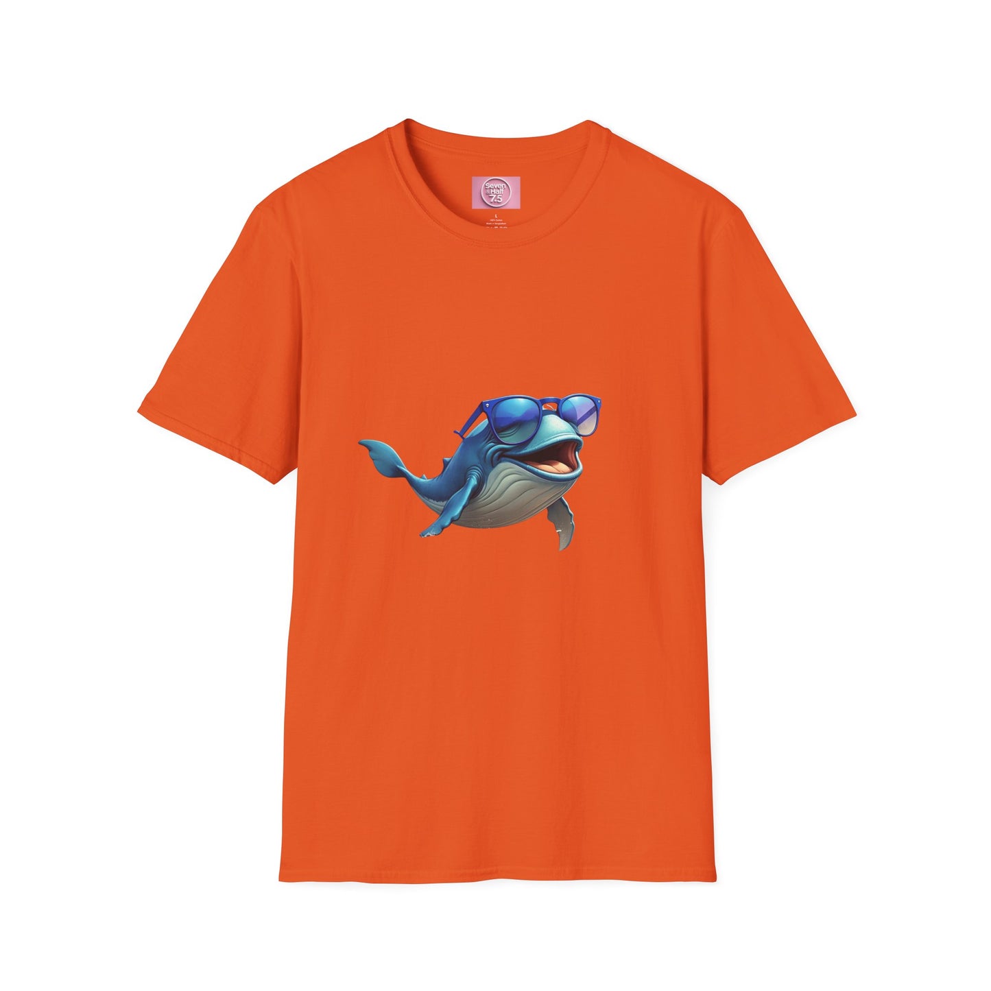 Cool Sunglasses Whale Unisex Softstyle T-Shirt
