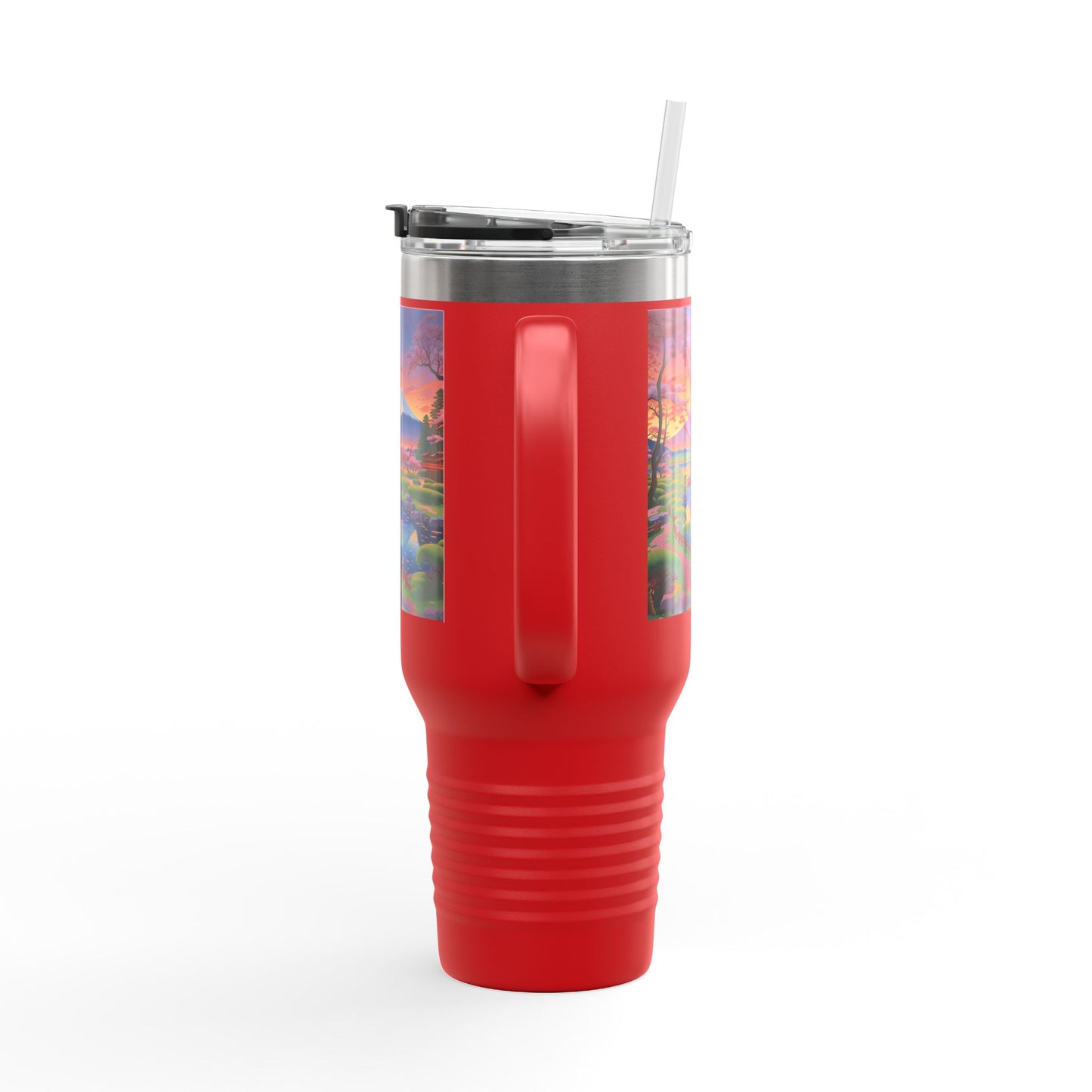 Nature-Inspired Insulated Travel Mug - 40oz Adventure Mug with Scenic Design