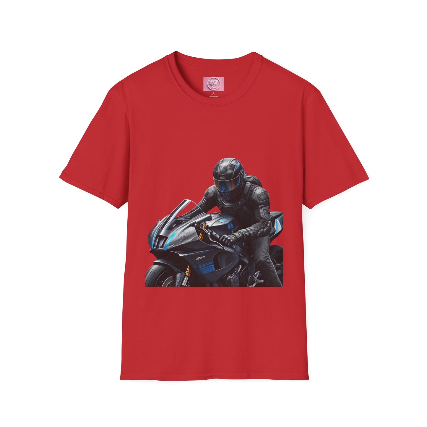 Motorcycle Rider Tee - Unisex Softstyle T-Shirt