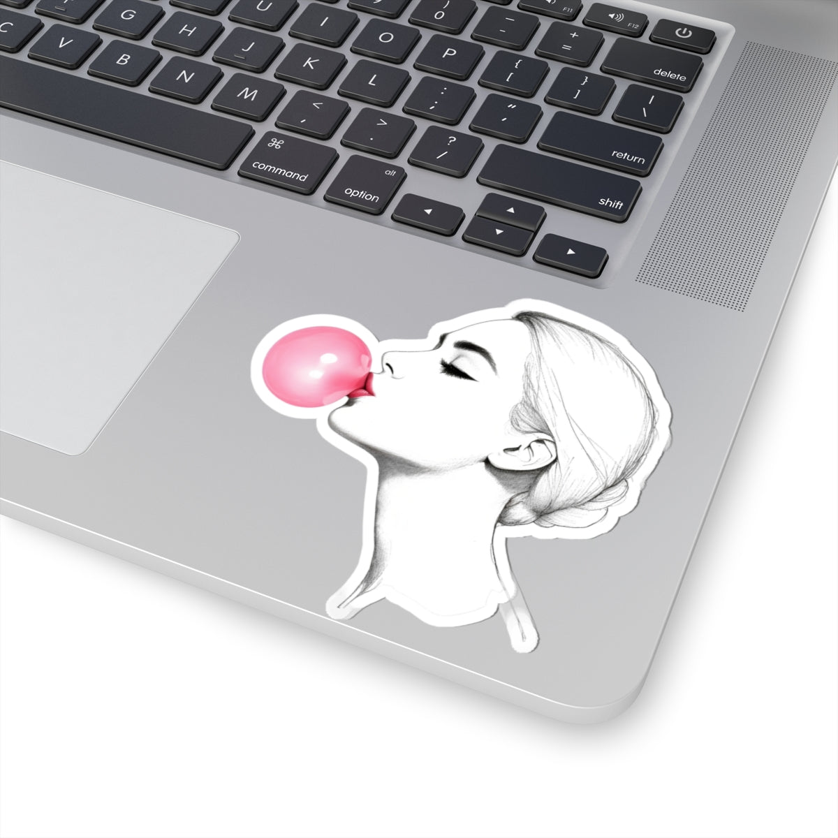 Chic Bubblegum Kiss-Cut Stickers for Creative Expression