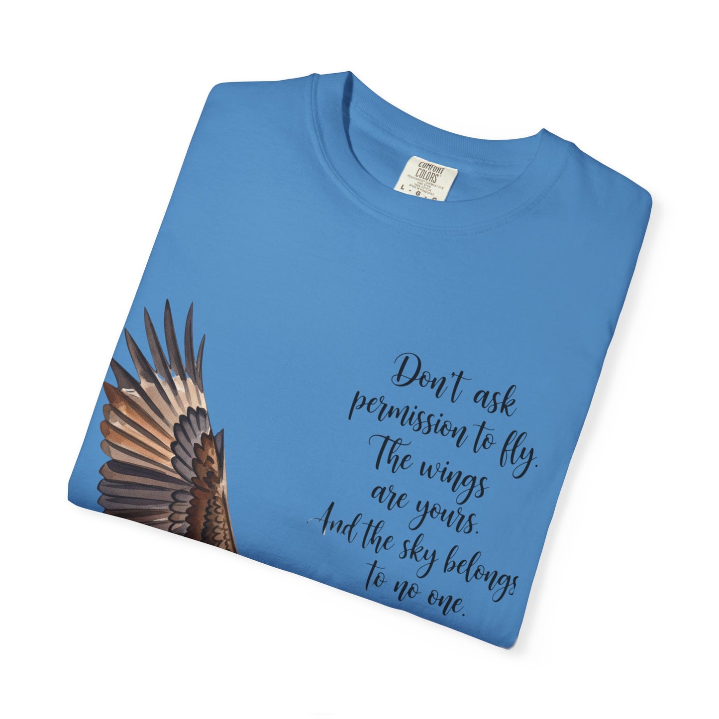 Inspirational Eagle T-Shirt, Motivational Apparel, Gift for Nature Lovers, Unisex Size, Eco-Friendly Fashion, Casual Wear