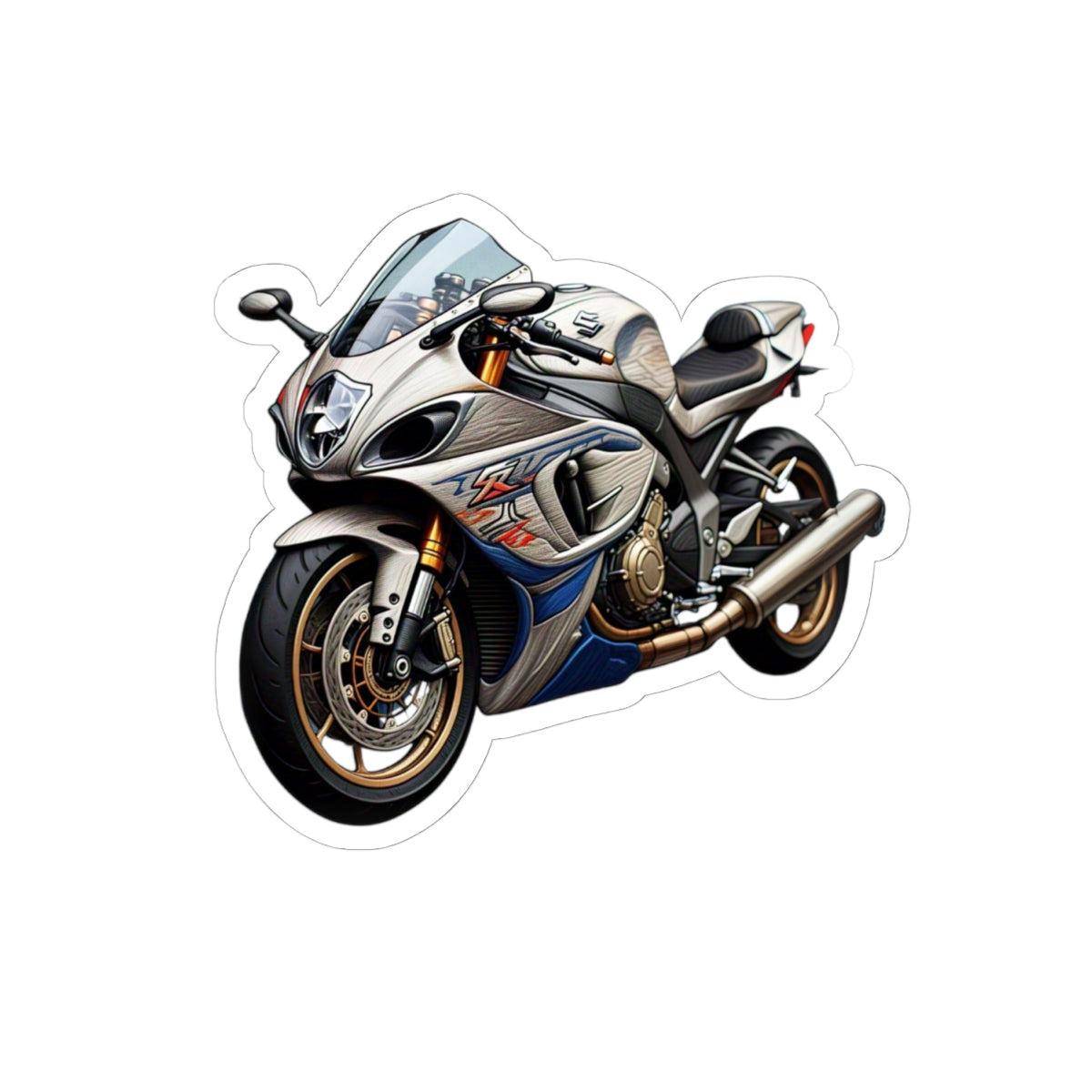 Motorcycle Kiss-Cut Stickers - Biker Gear for Enthusiasts