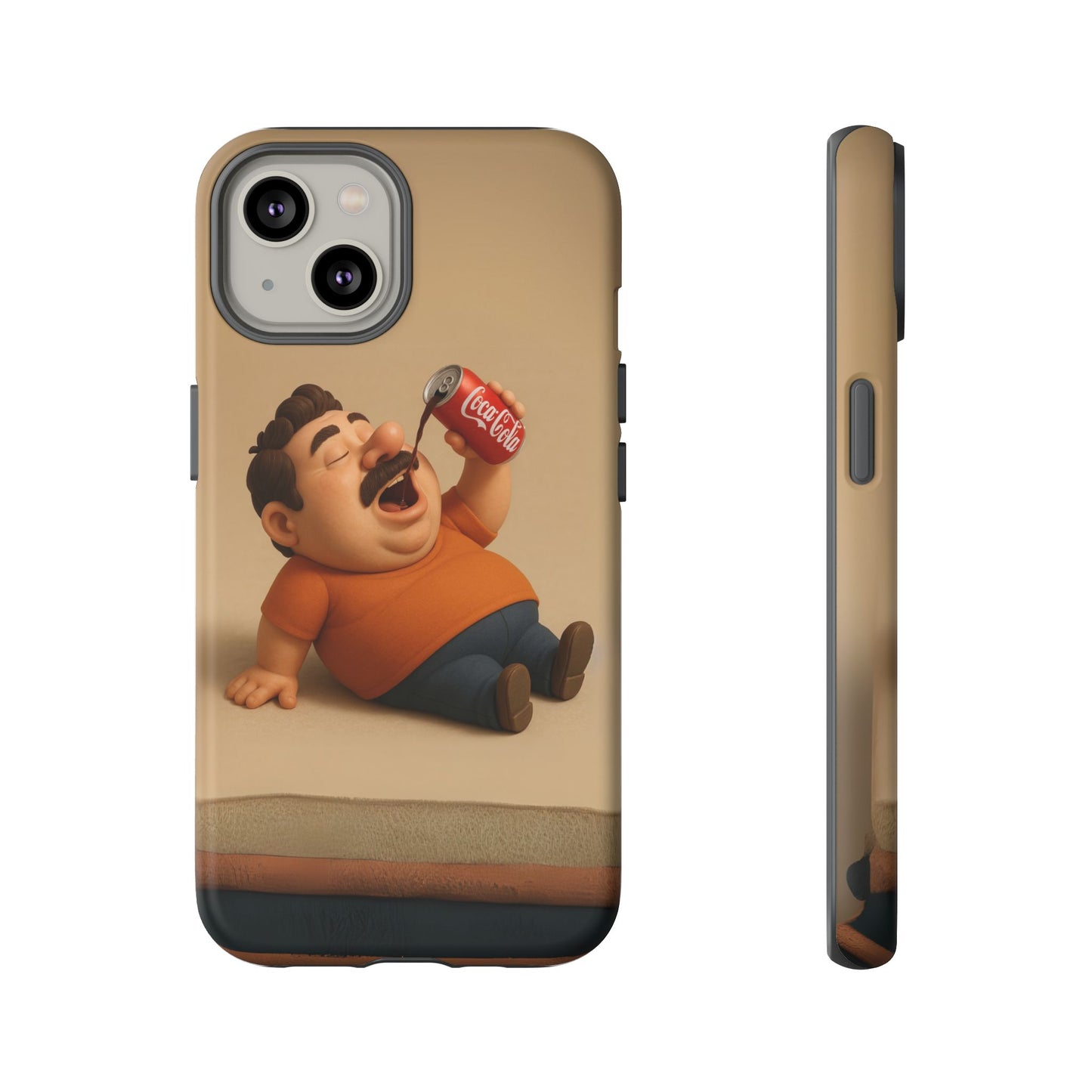 Funny Cartoon Phone Case - 'Coca-Cola Chill' Design