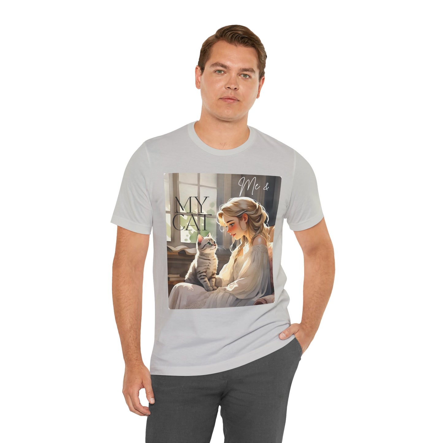 My Cat & Me Unisex Short Sleeve Tee - Cozy Cat Lover Shirt