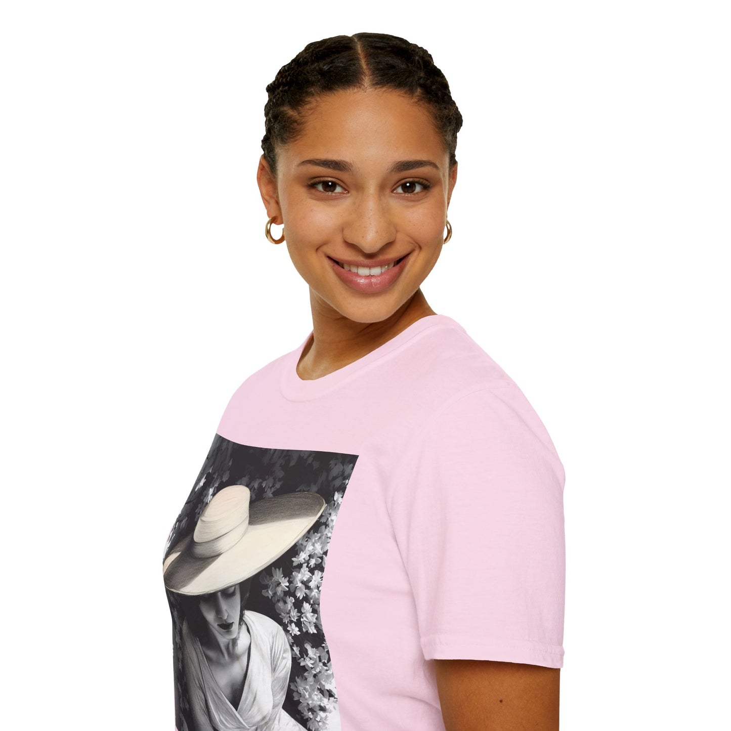 Elegant Charcoal art Softstyle T-Shirt - Perfect for Spring and Summer
