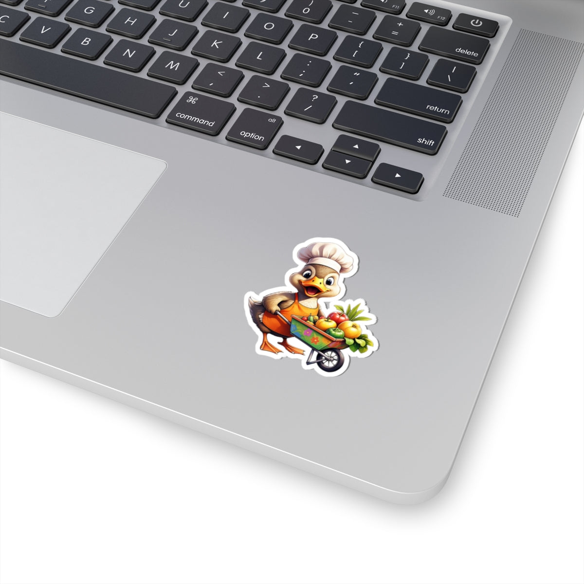 Cute Chef Duck Kiss-Cut Stickers for Gardeners & Food Lovers