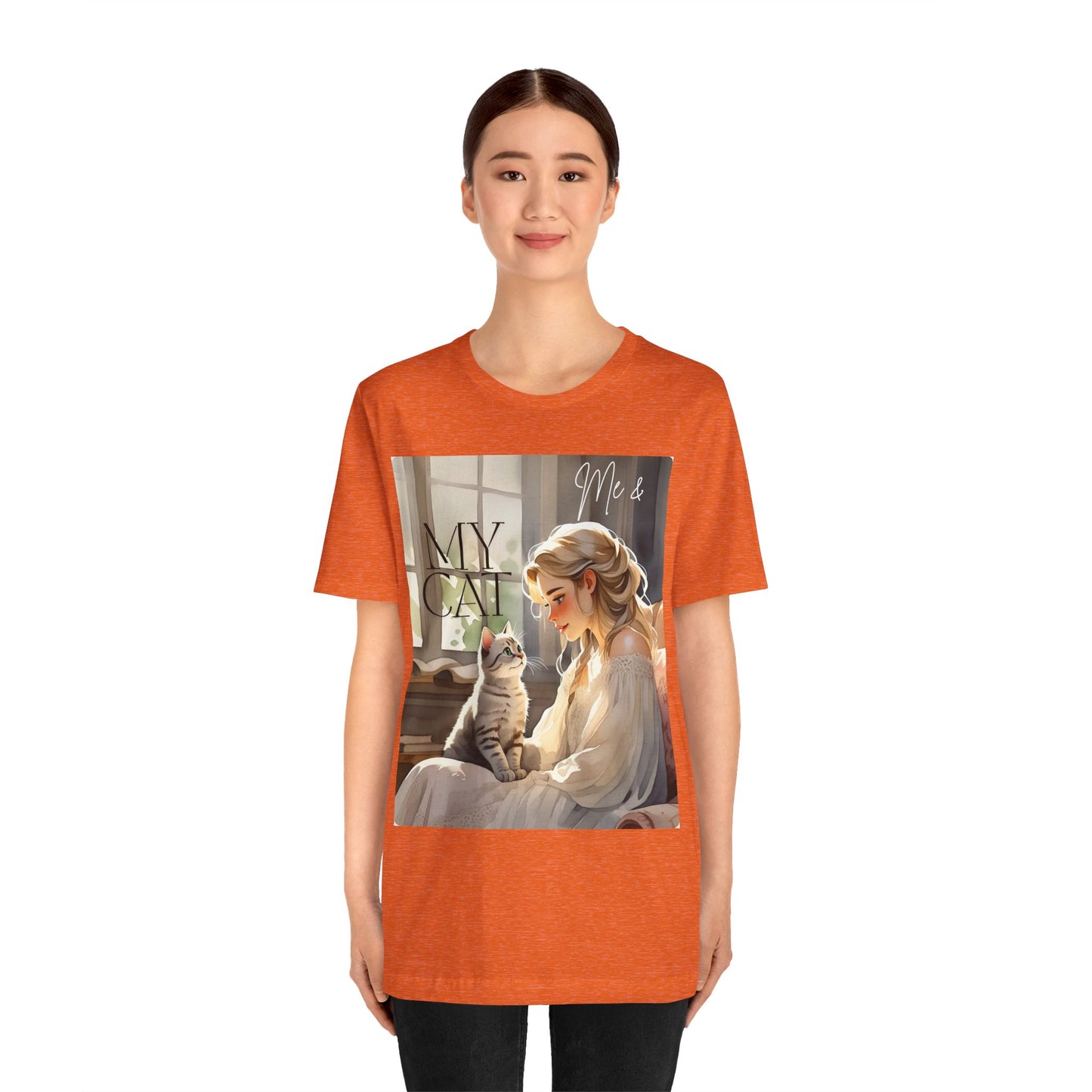 My Cat & Me Unisex Short Sleeve Tee - Cozy Cat Lover Shirt