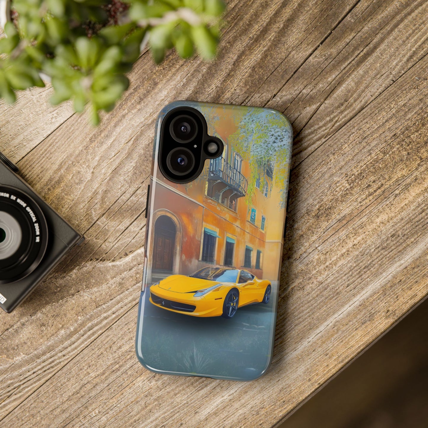 Ferrari Yellow Tough Phone Case - Stylish and Durable