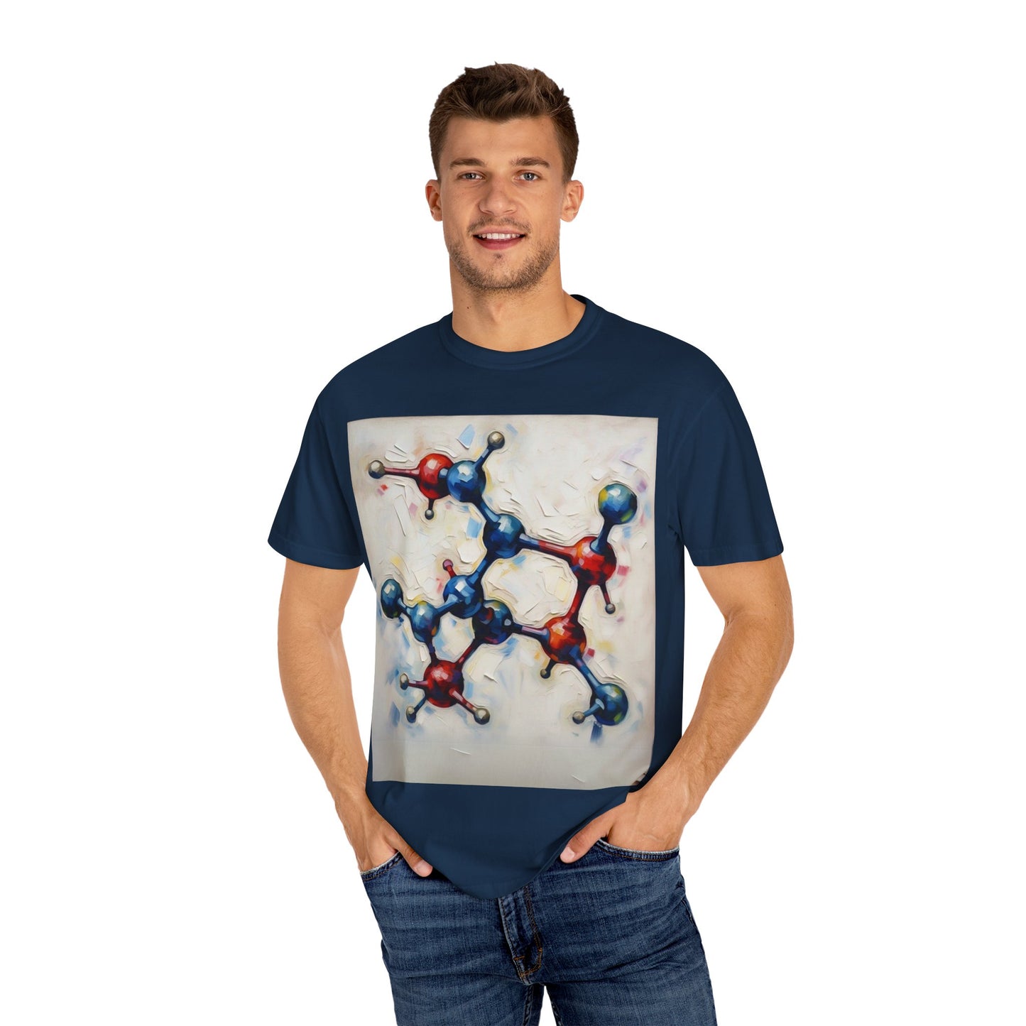 Unisex Artistic Molecule T-Shirt | Science-Inspired Design