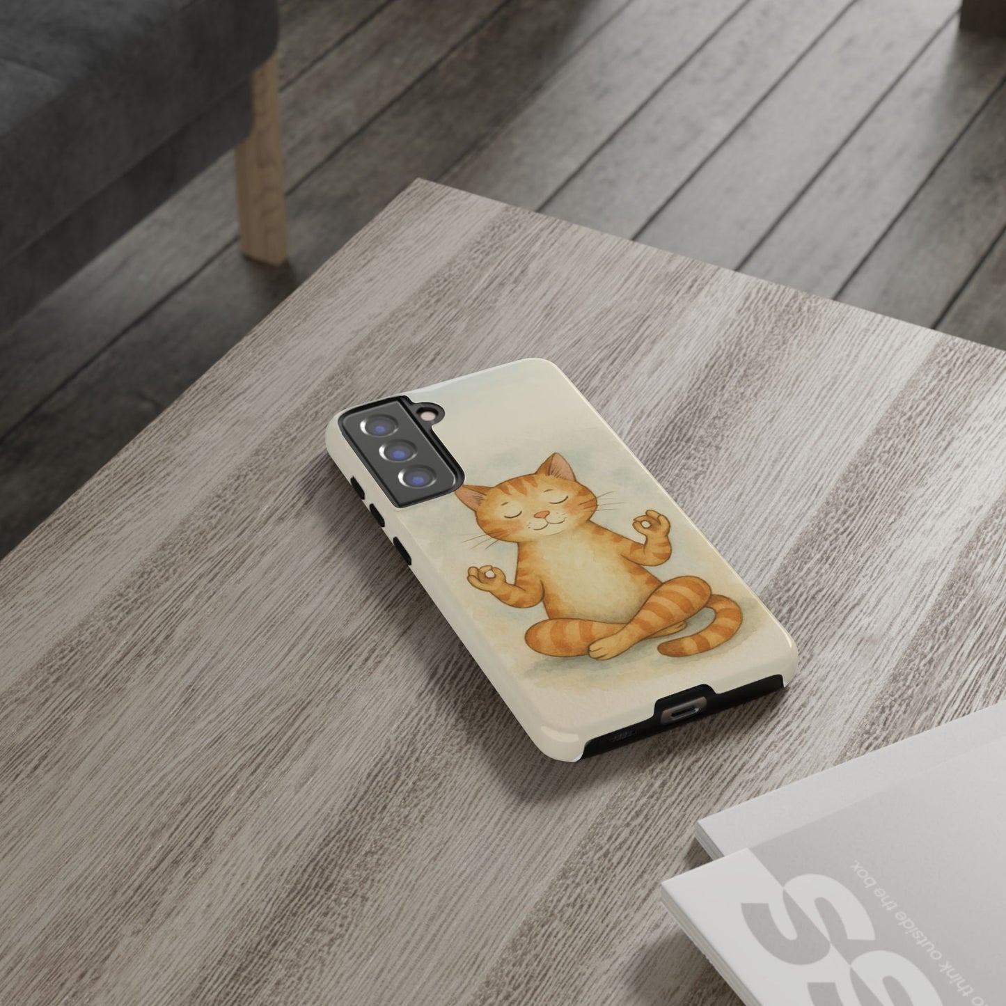 Zen Cat Phone Case - Tough & Stylish - Perfect for Cat Lovers