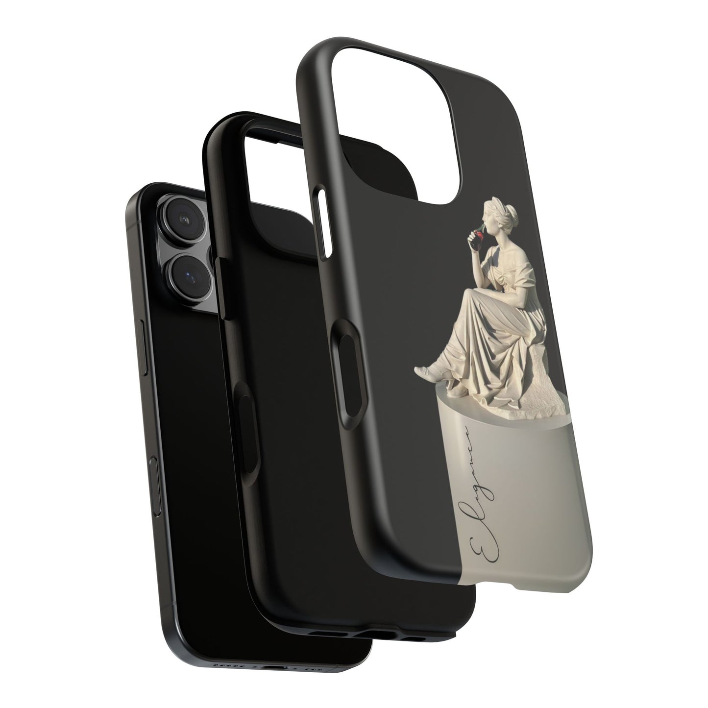 Elegant Phone Case - Stylish Tough Case with Sculpture Design