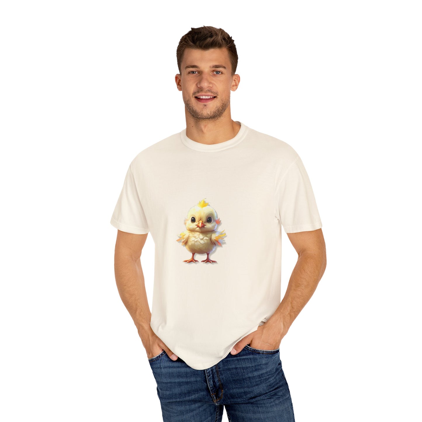 Cute Chick Unisex Garment-Dyed T-Shirt - Perfect for Spring Celebrations