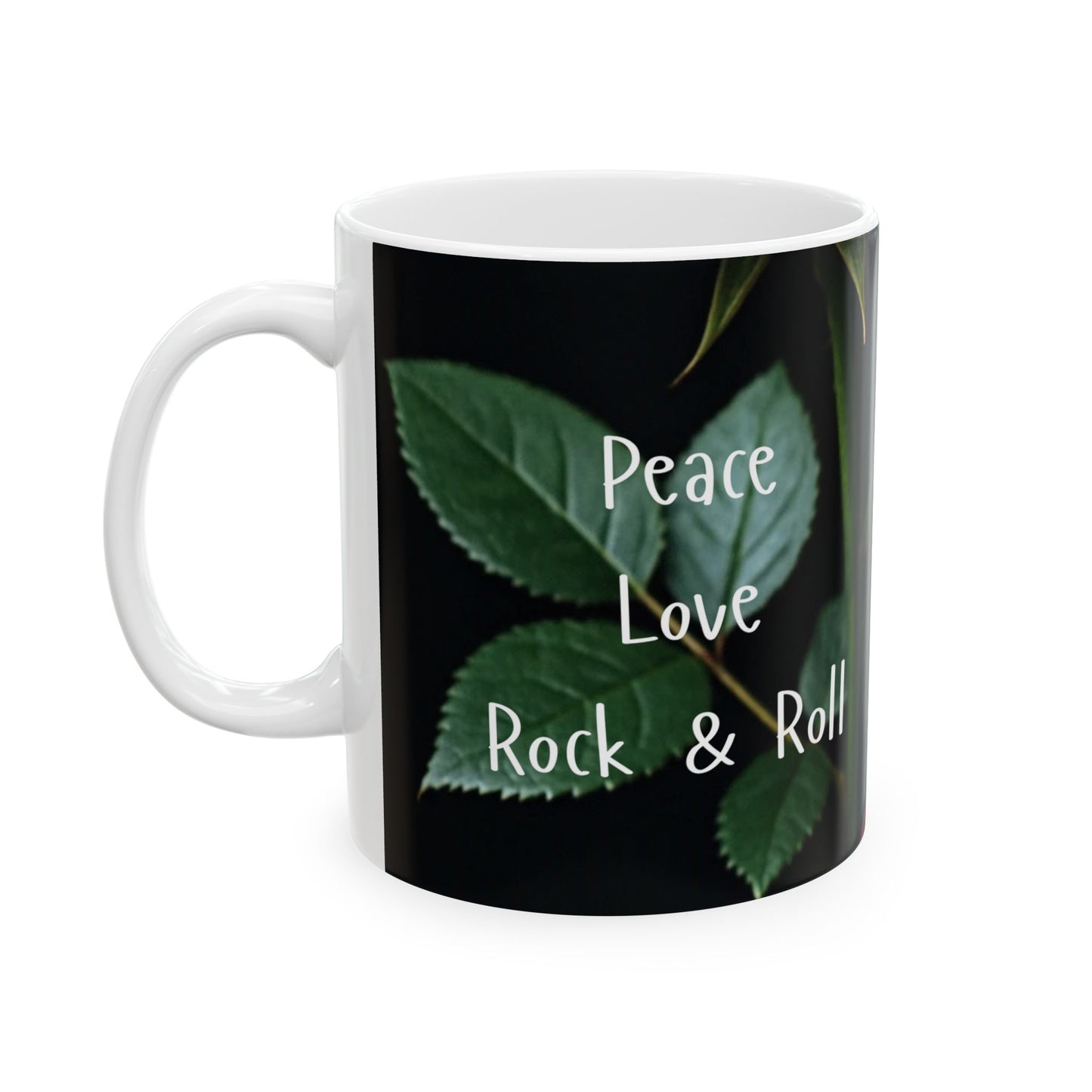Elegant Rose Ceramic Mug - 11oz & 15oz Options - Perfect Gift for Occasions