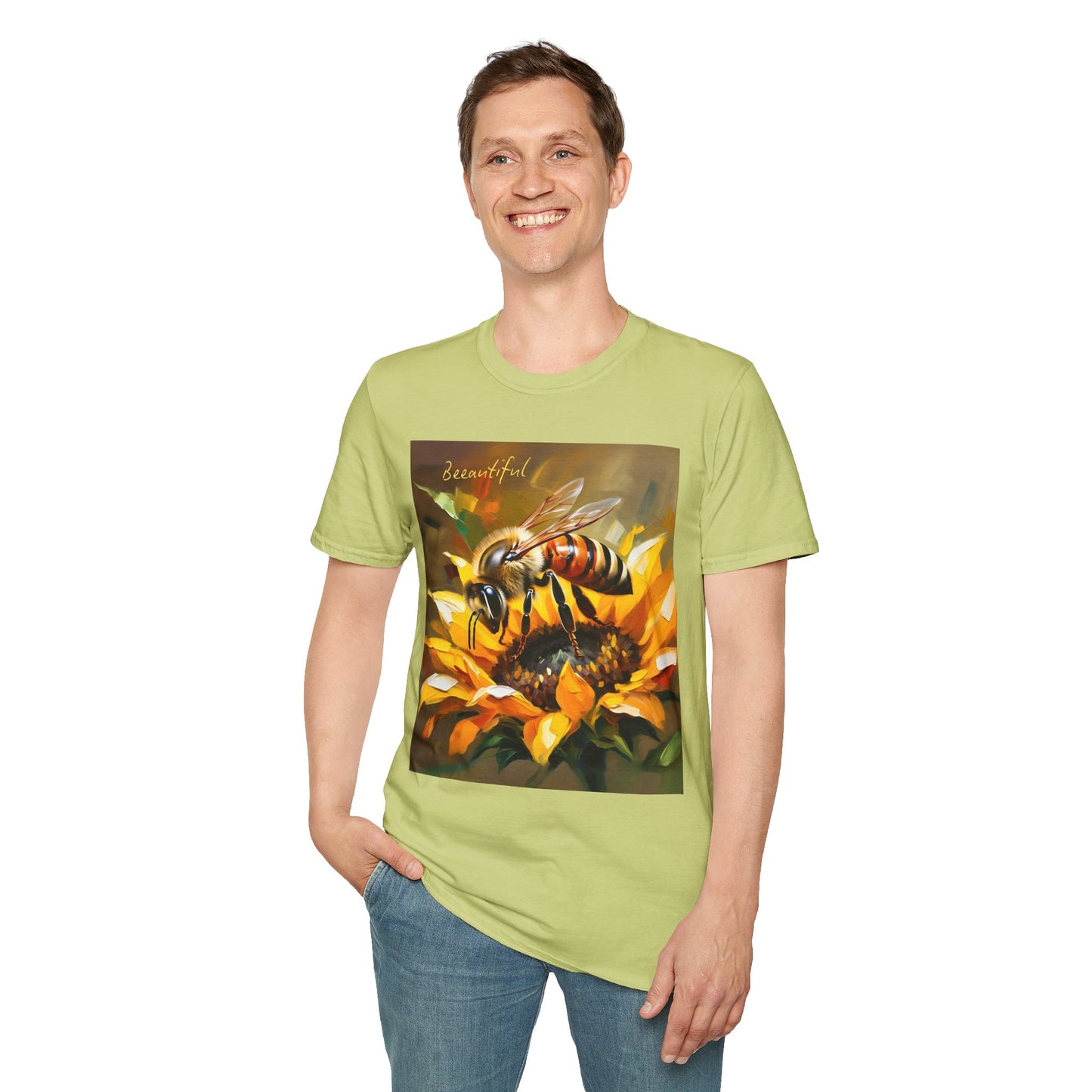 Bee-autiful Unisex Softstyle T-Shirt | Nature Lover's Gift | Perfect for Spring & Summer