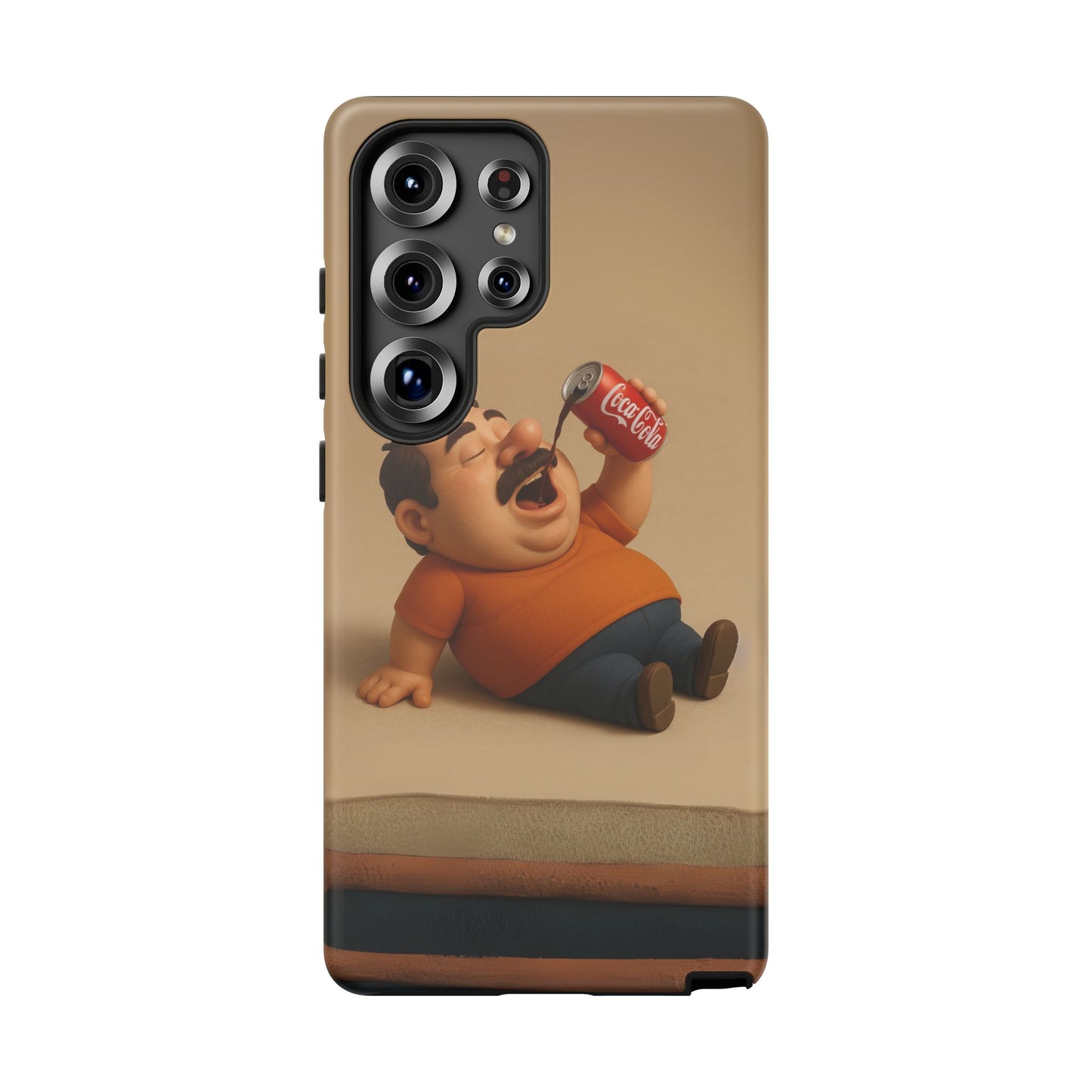 Funny Cartoon Phone Case - 'Coca-Cola Chill' Design