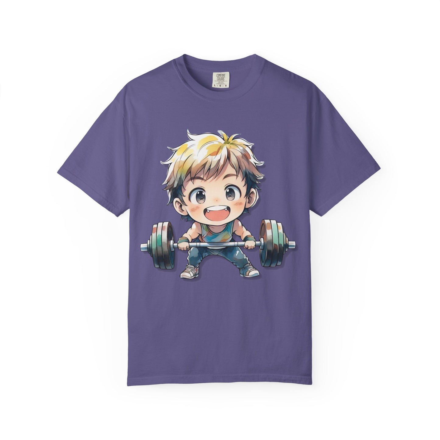Cute Cartoon Weightlifter Unisex T-shirt - Perfect for Fitness Lovers
