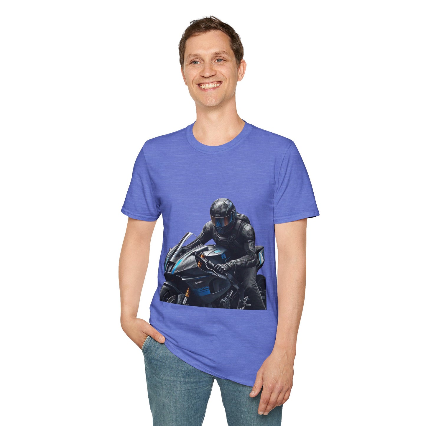 Motorcycle Rider Tee - Unisex Softstyle T-Shirt