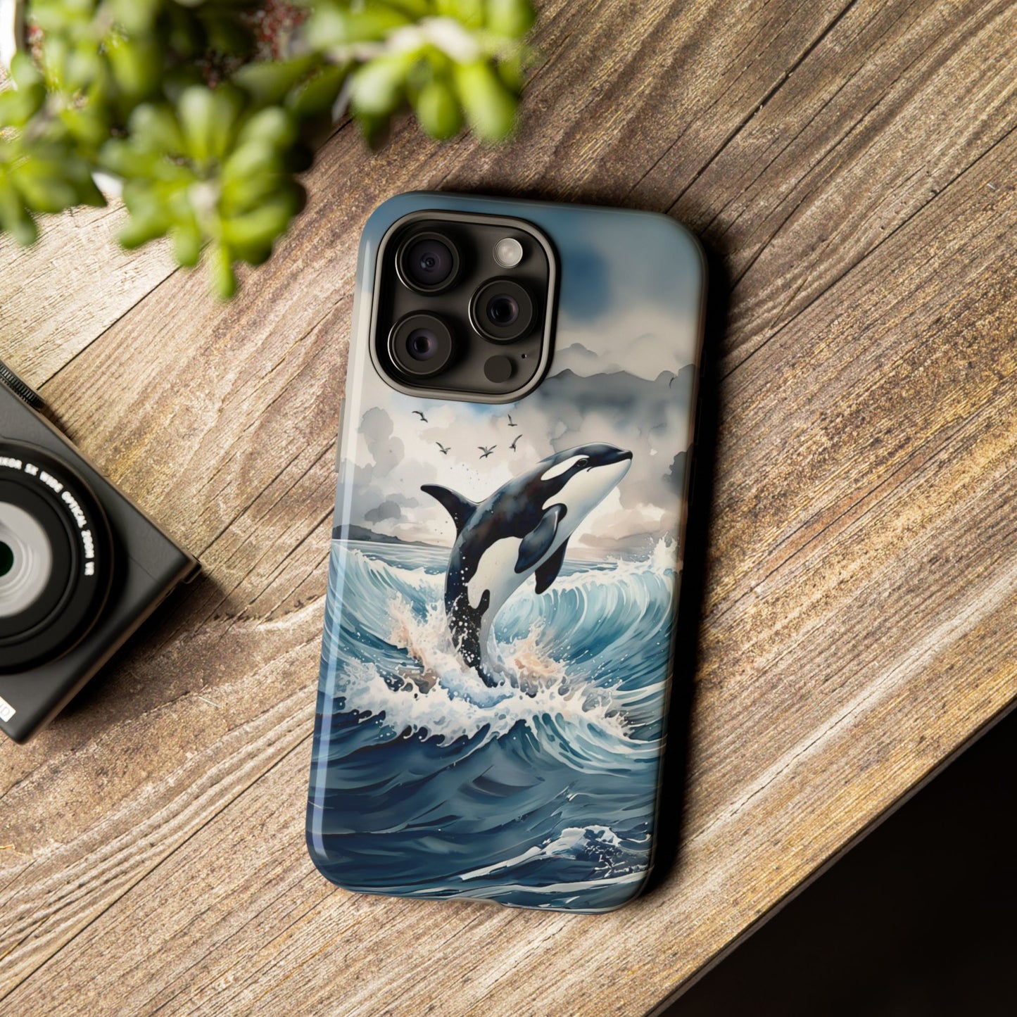 Whale Splash Phone Case - Tough & Stylish Ocean Design