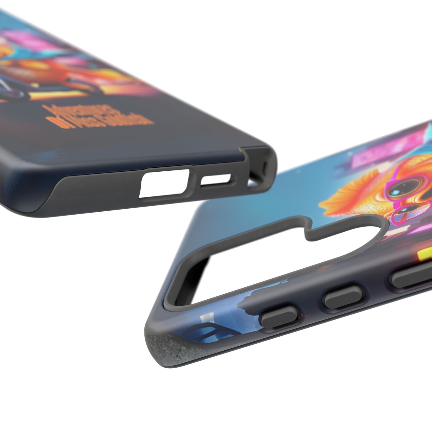 Adventures of Miss Goldfish Phone Case - Fun & Colorful Tough Cover for Fish Lovers