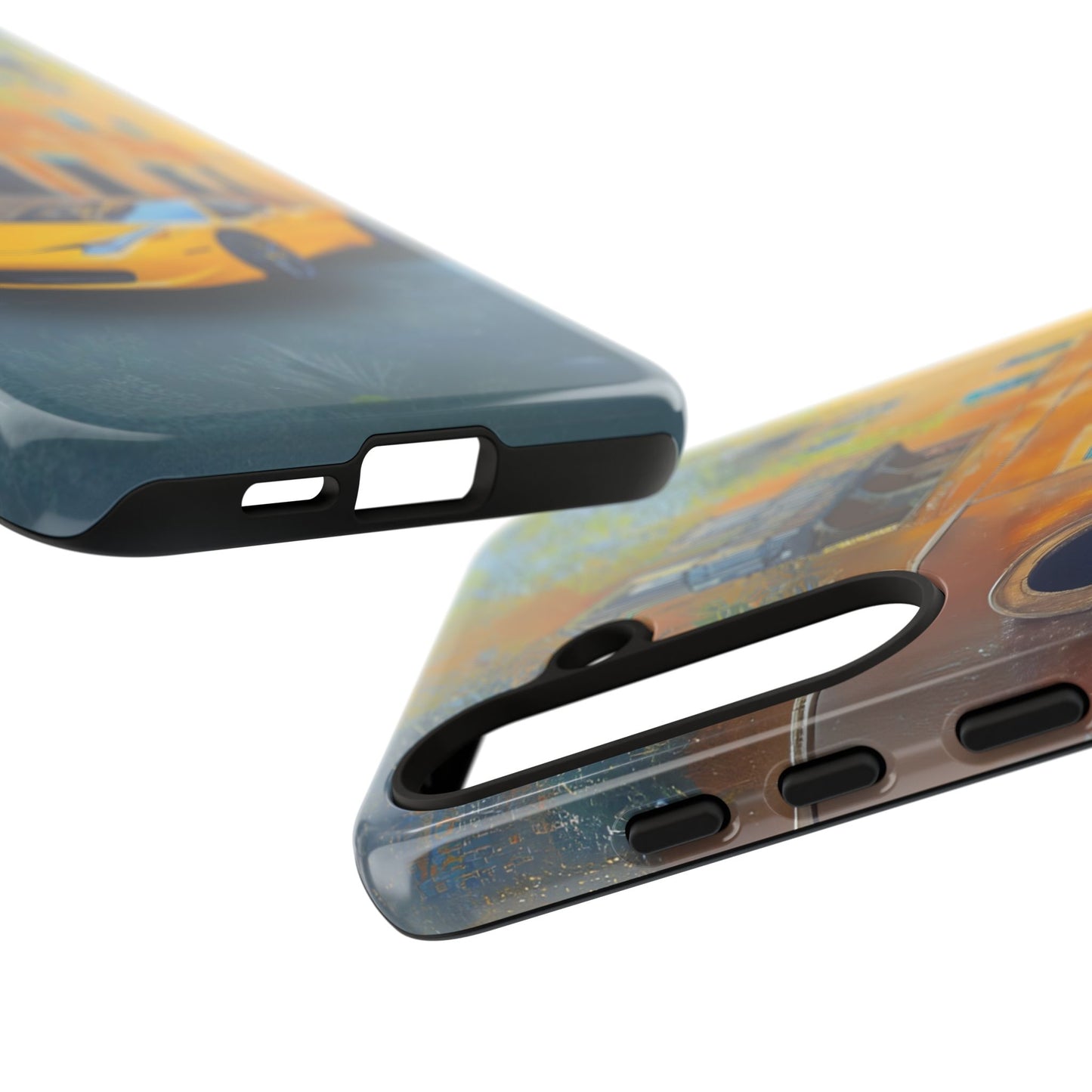 Ferrari Yellow Tough Phone Case - Stylish and Durable