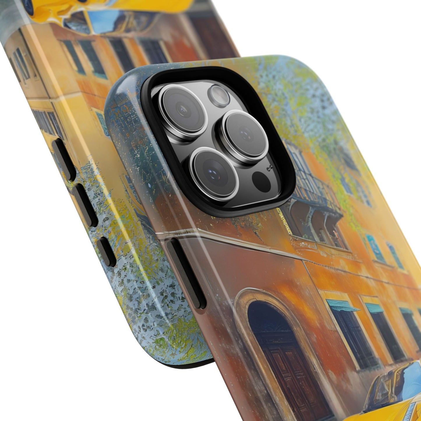 Ferrari Yellow Tough Phone Case - Stylish and Durable