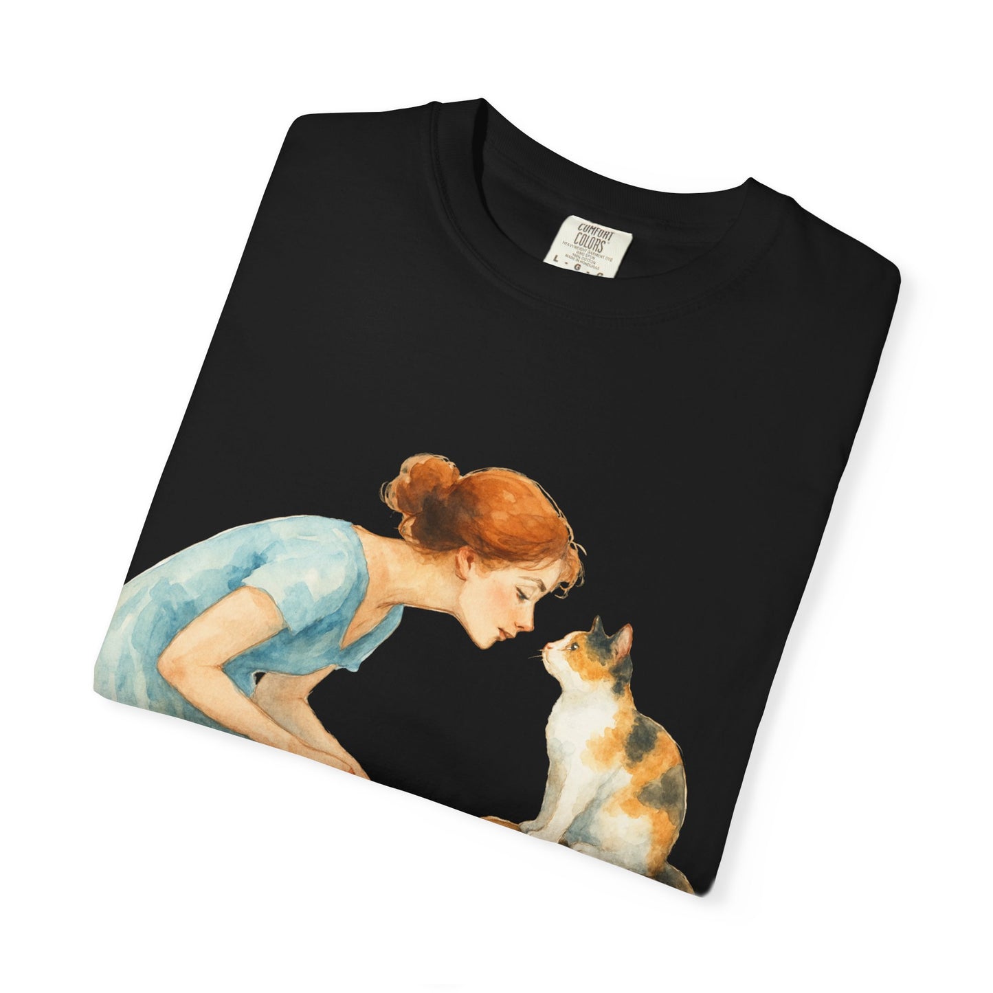 Hello Friend Cat Lover T-Shirt - Unisex Garment-Dyed Tee