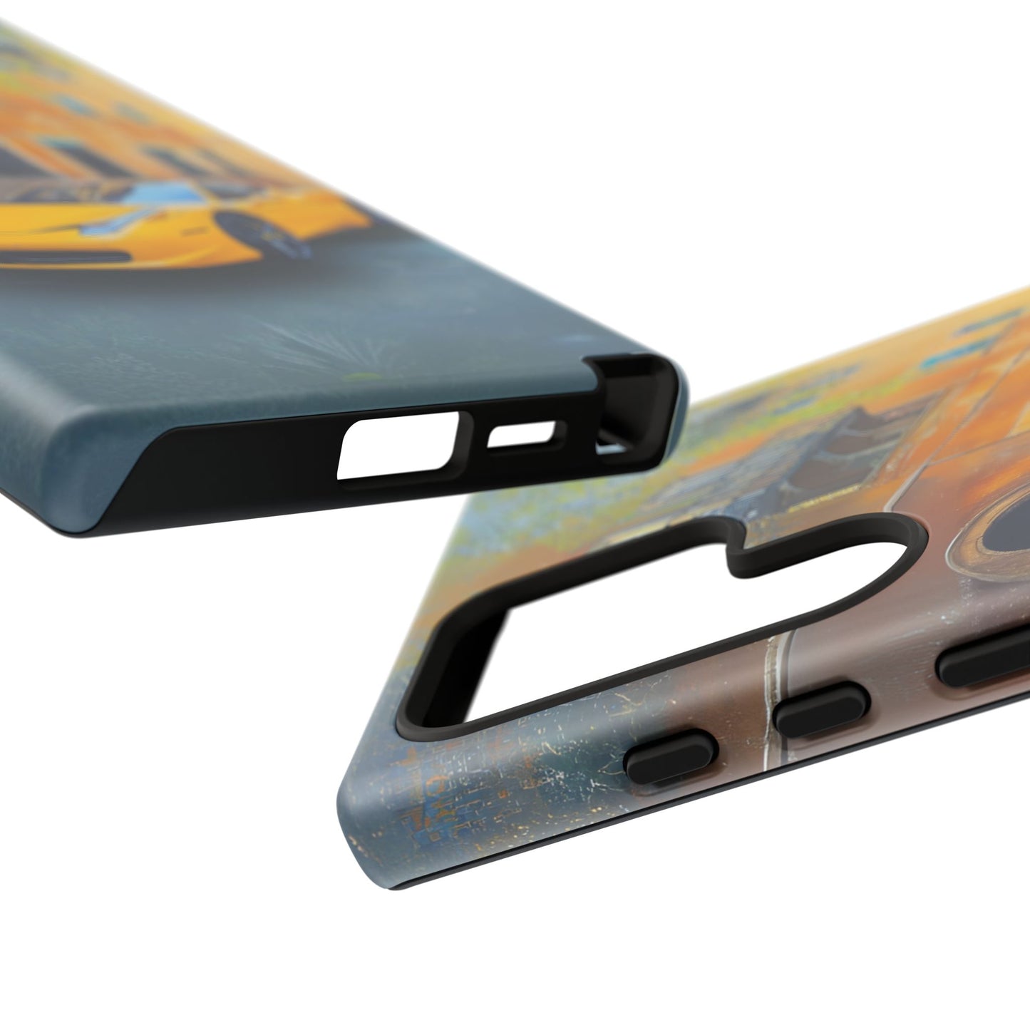 Ferrari Yellow Tough Phone Case - Stylish and Durable