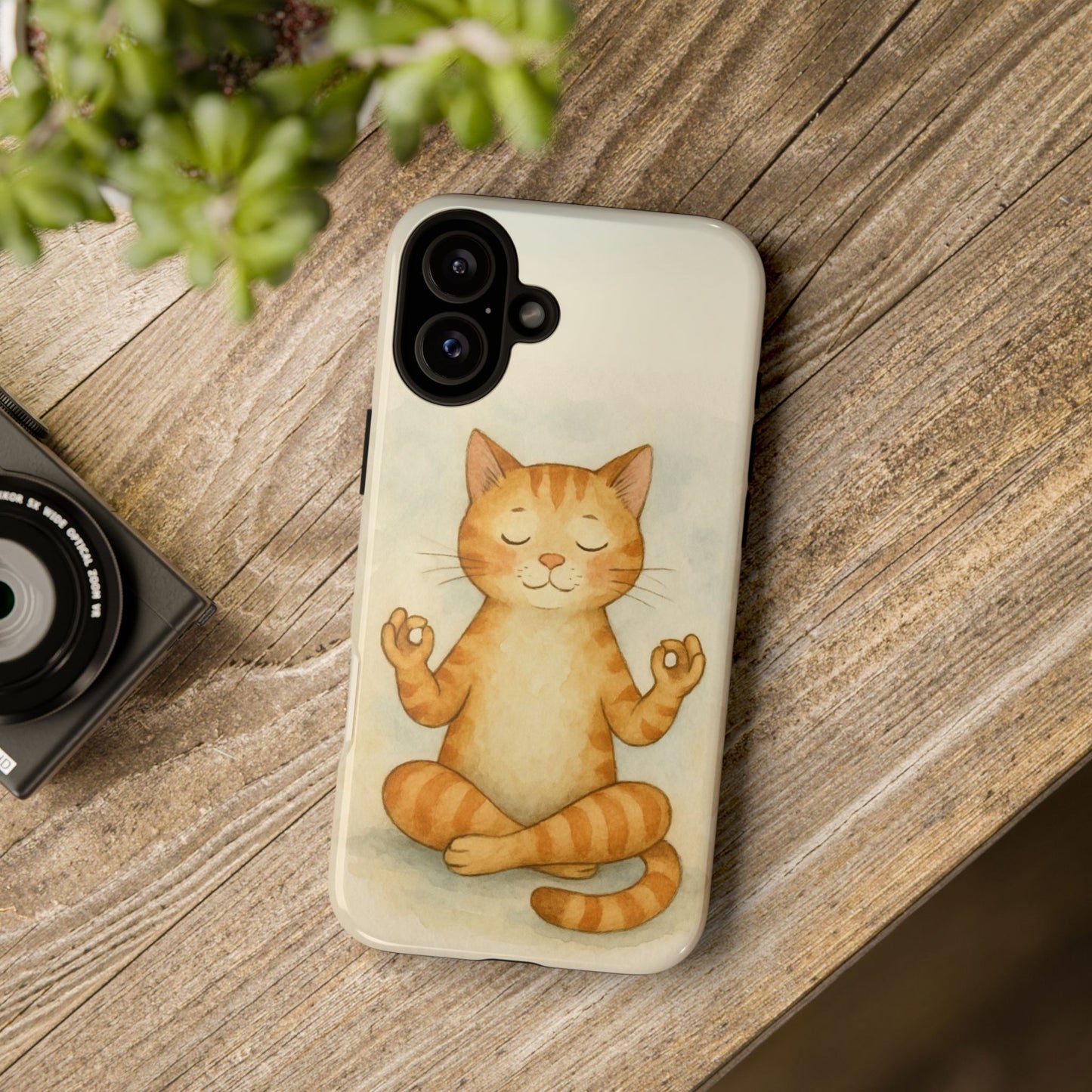 Zen Cat Phone Case - Tough & Stylish - Perfect for Cat Lovers