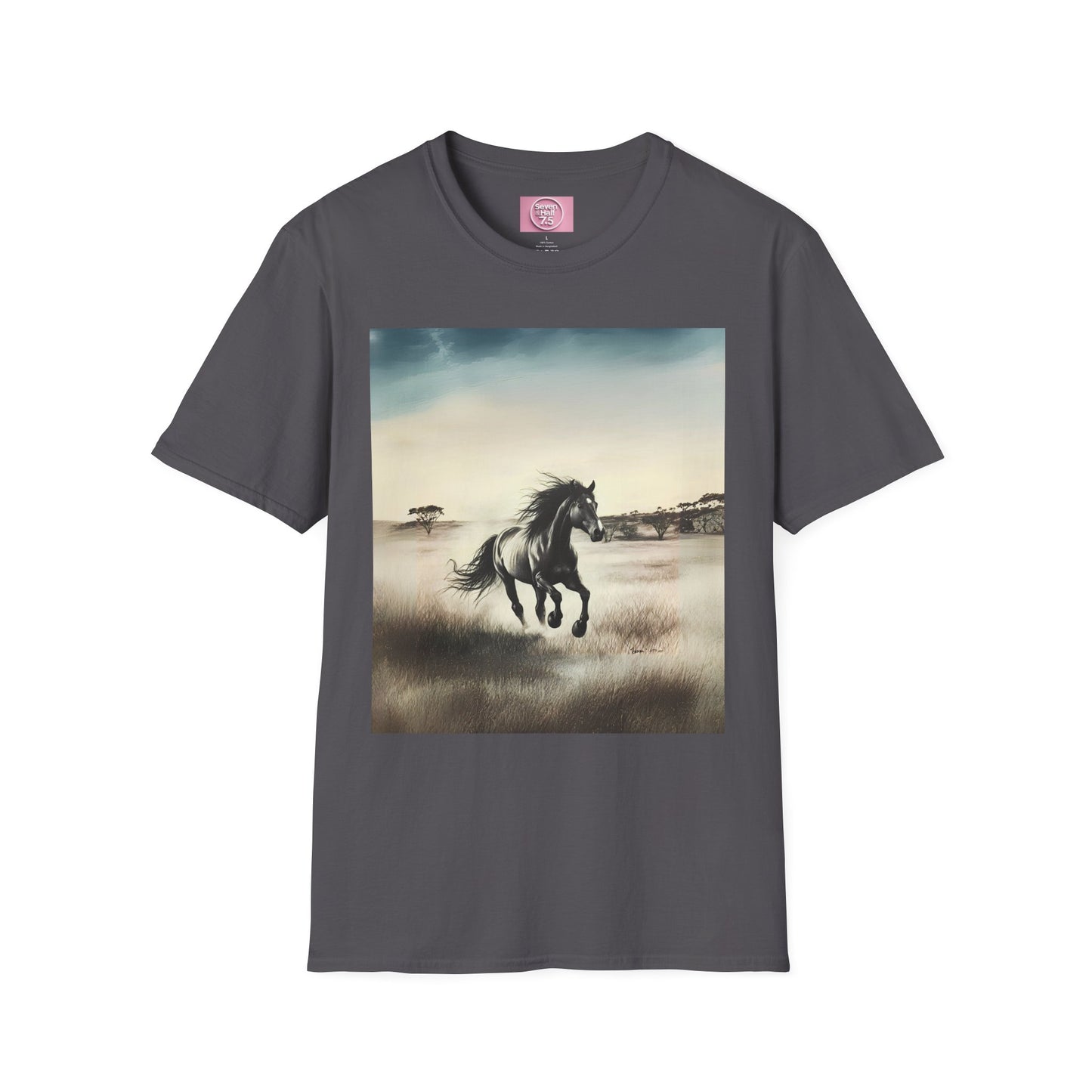 Majestic Horse Unisex Softstyle T-Shirt - Nature Inspired Graphic Tee