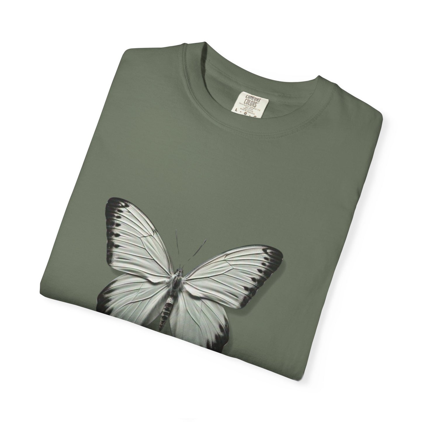 Butterfly Unisex Garment-Dyed T-Shirt – Nature-Inspired Casual Wear