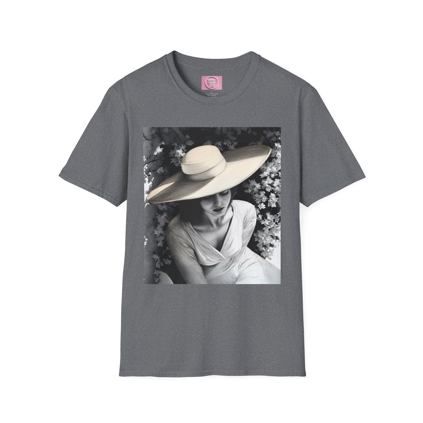 Elegant Charcoal art Softstyle T-Shirt - Perfect for Spring and Summer