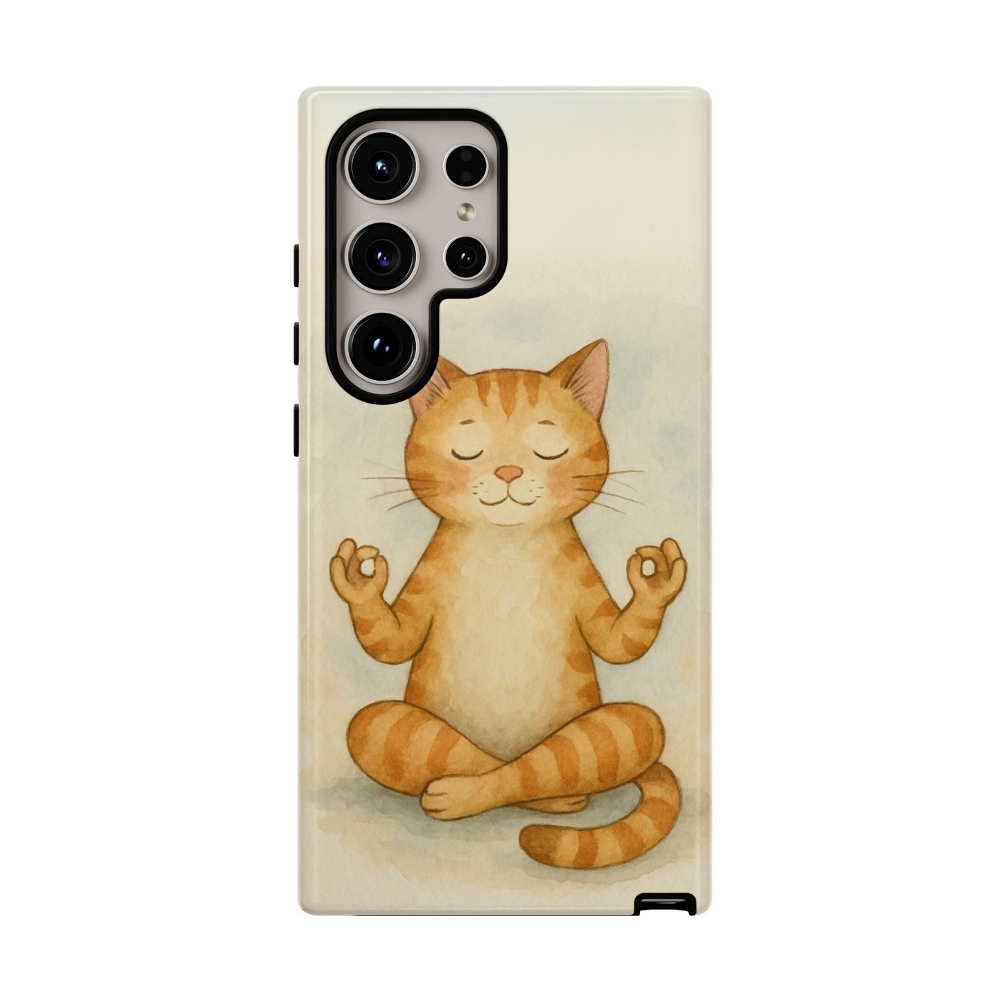 Zen Cat Phone Case - Tough & Stylish - Perfect for Cat Lovers