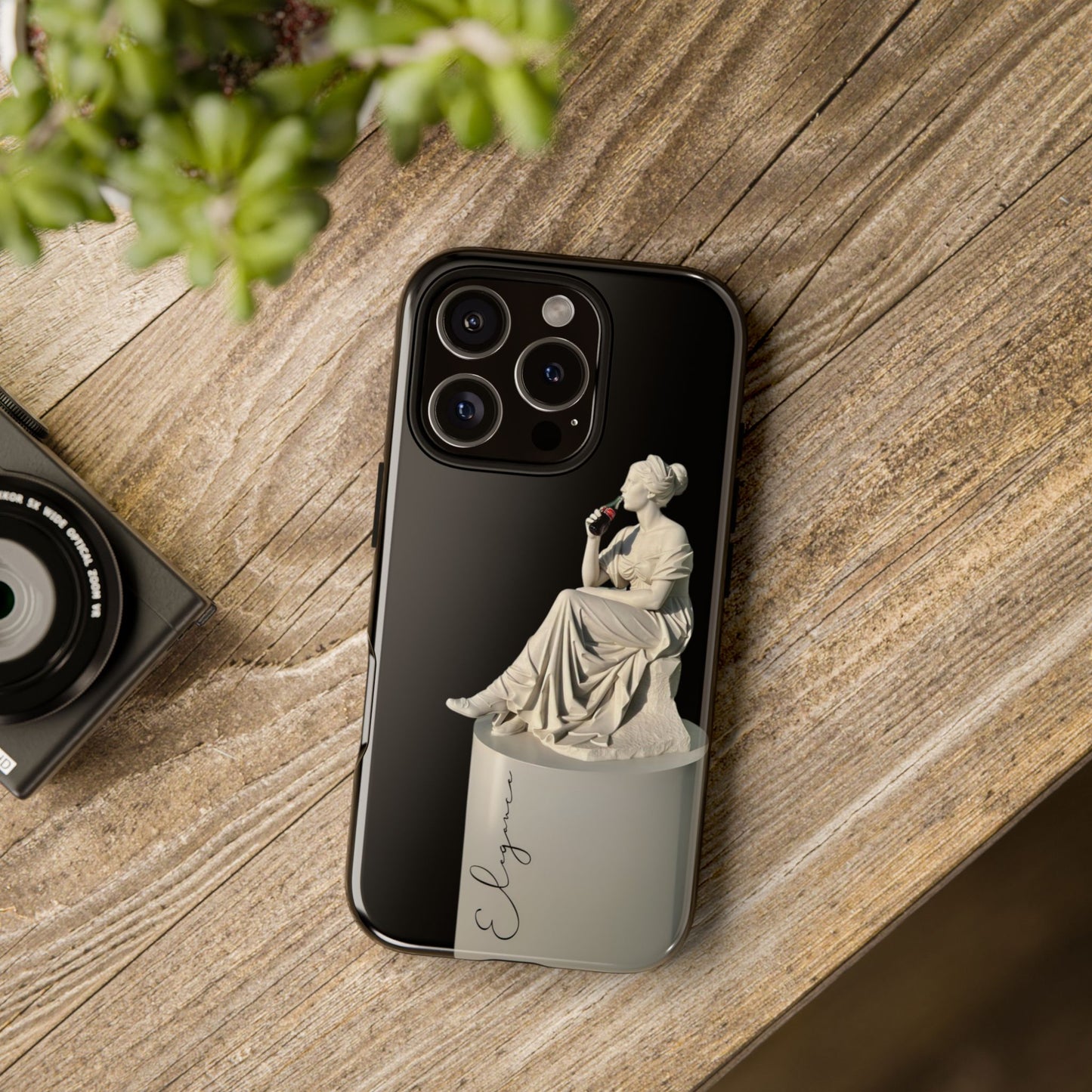 Elegant Phone Case - Stylish Tough Case with Sculpture Design