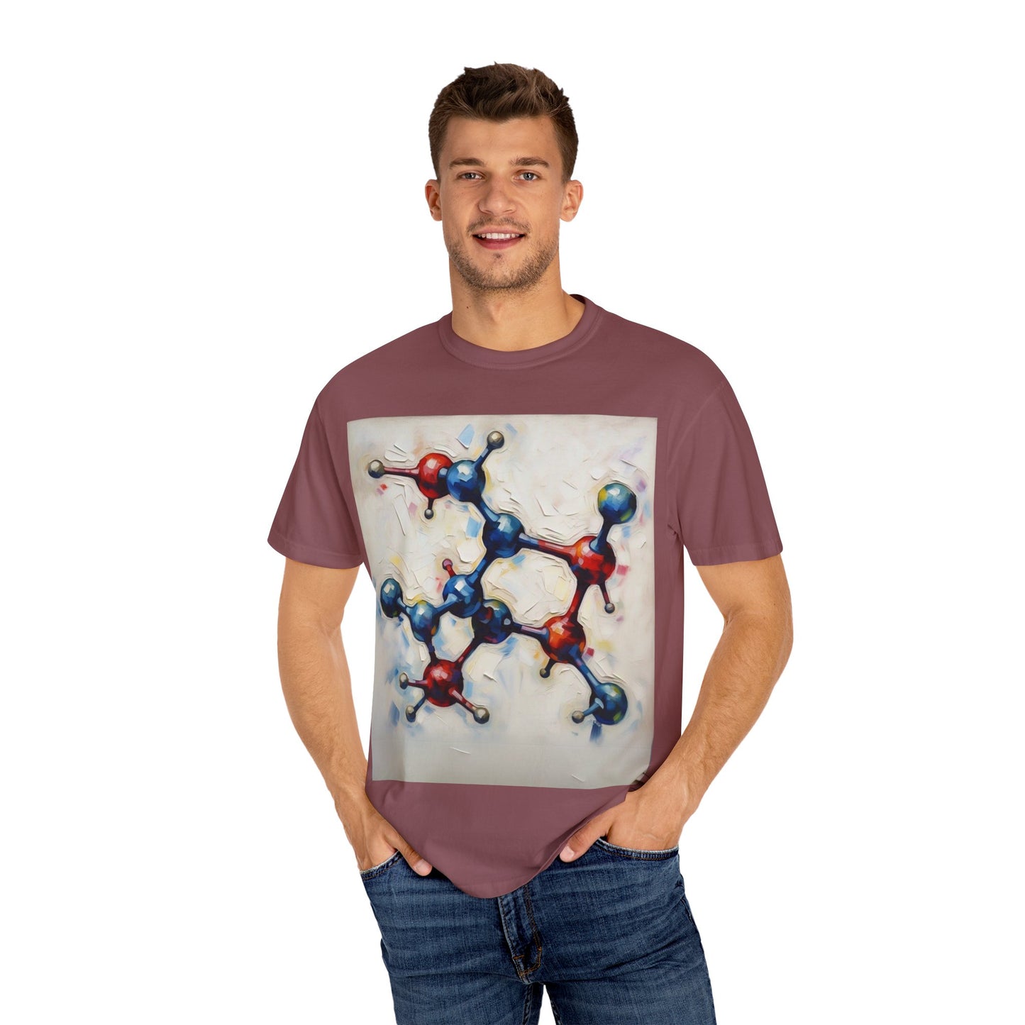 Unisex Artistic Molecule T-Shirt | Science-Inspired Design