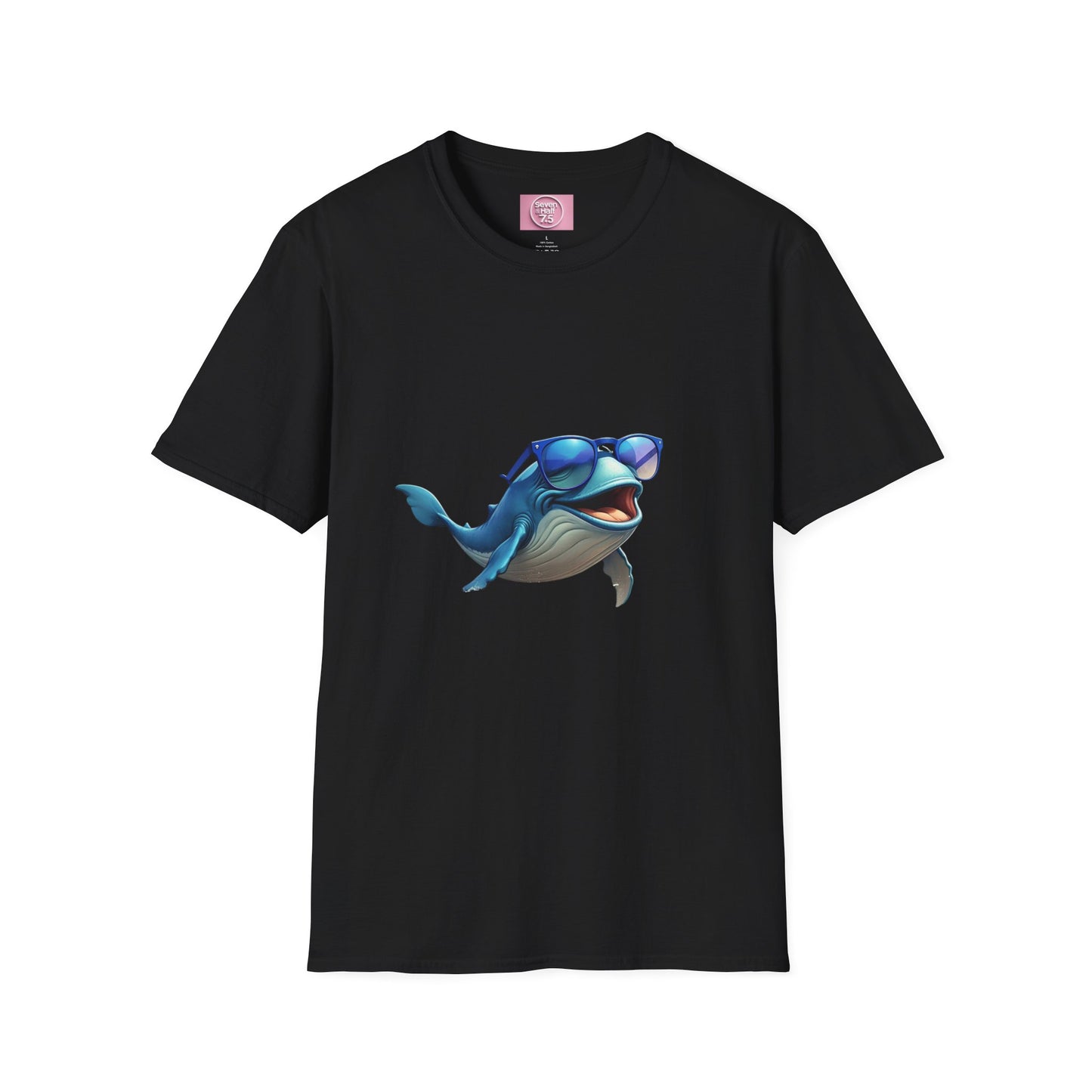 Cool Sunglasses Whale Unisex Softstyle T-Shirt