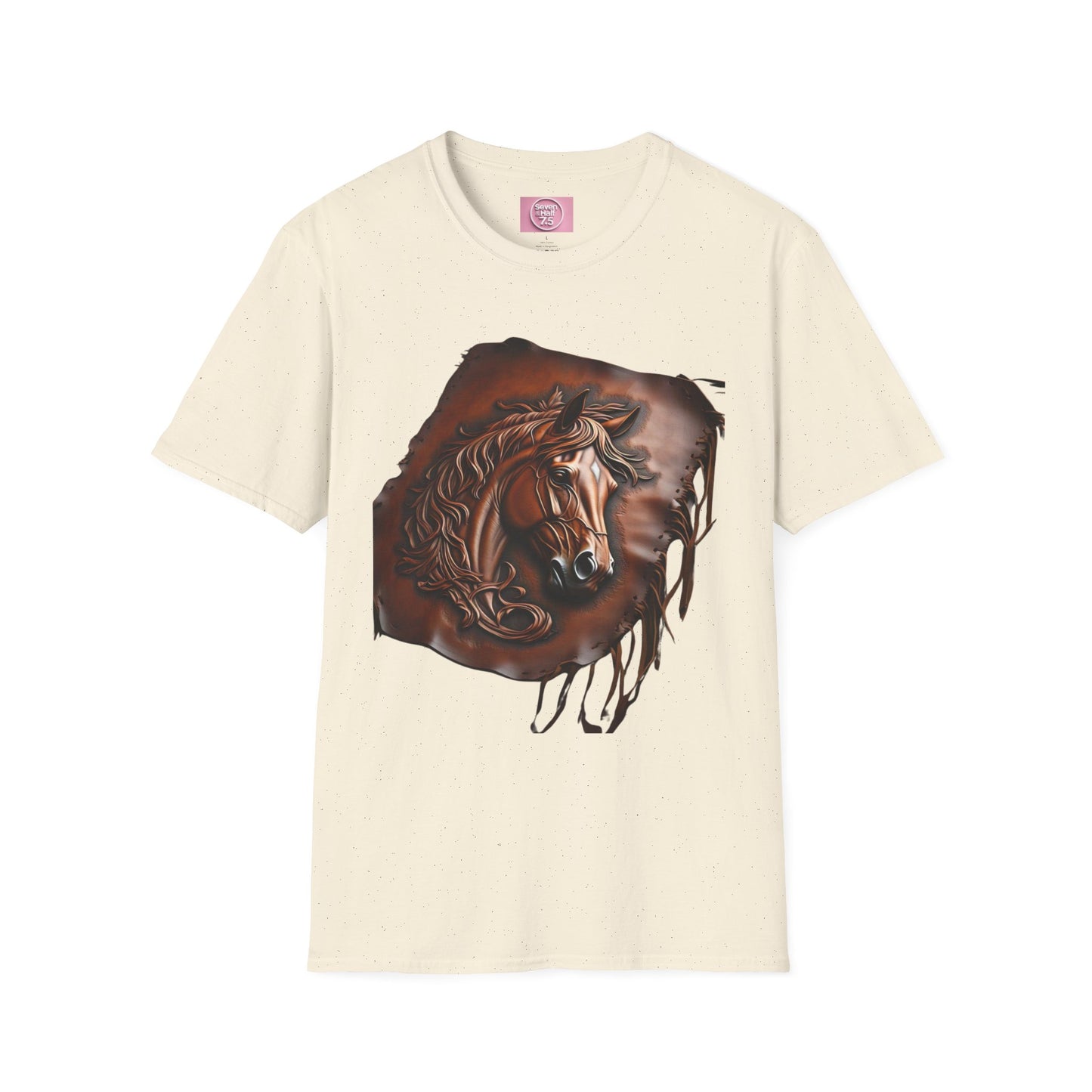 Rustic Horse Artwork Unisex Softstyle T-Shirt