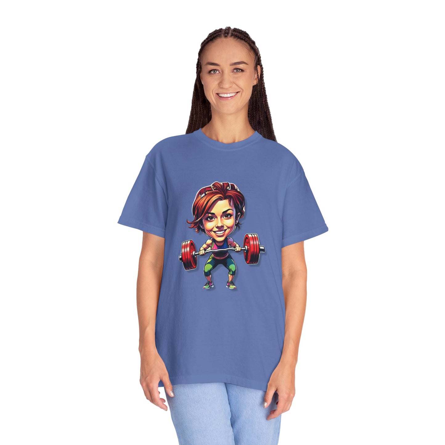 Funny Weightlifting T-Shirt for Fitness Lovers - Unisex Garment-Dyed Tee