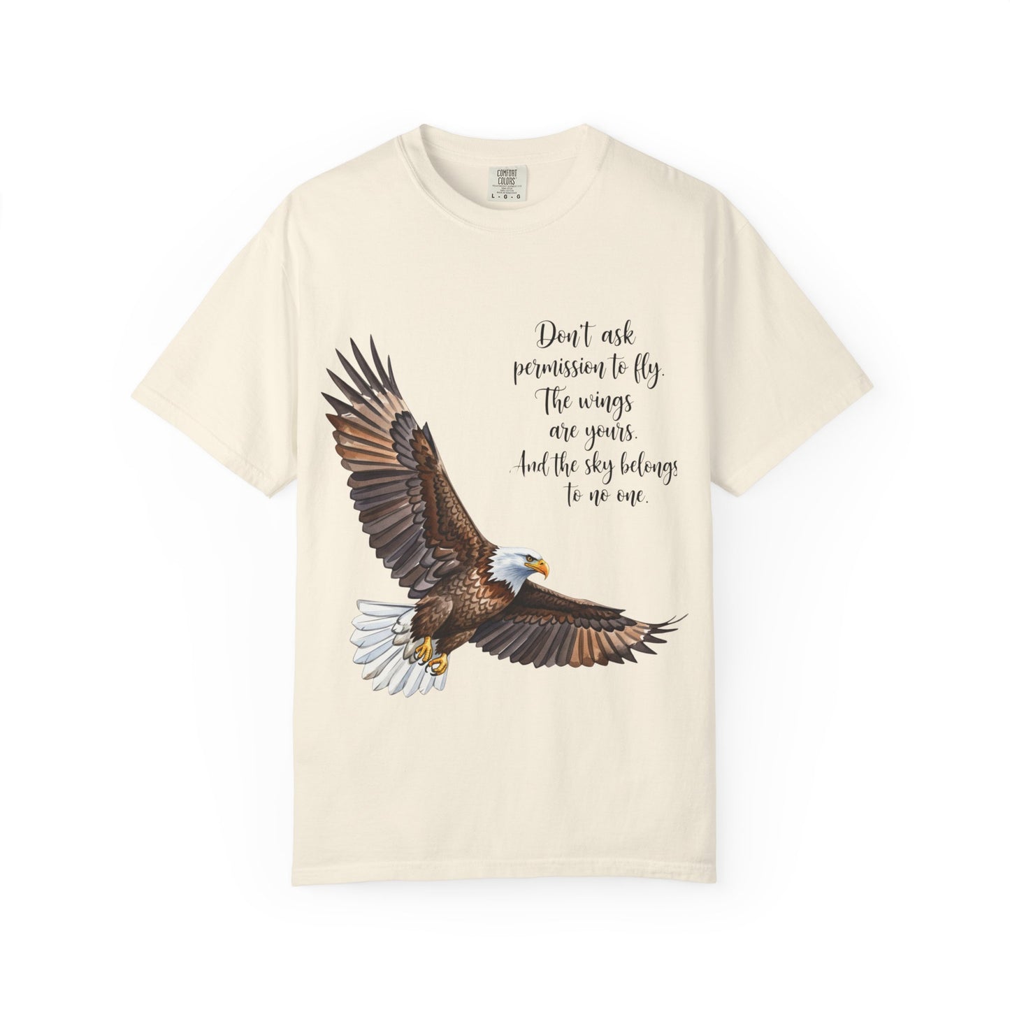 Inspirational Eagle T-Shirt, Motivational Apparel, Gift for Nature Lovers, Unisex Size, Eco-Friendly Fashion, Casual Wear