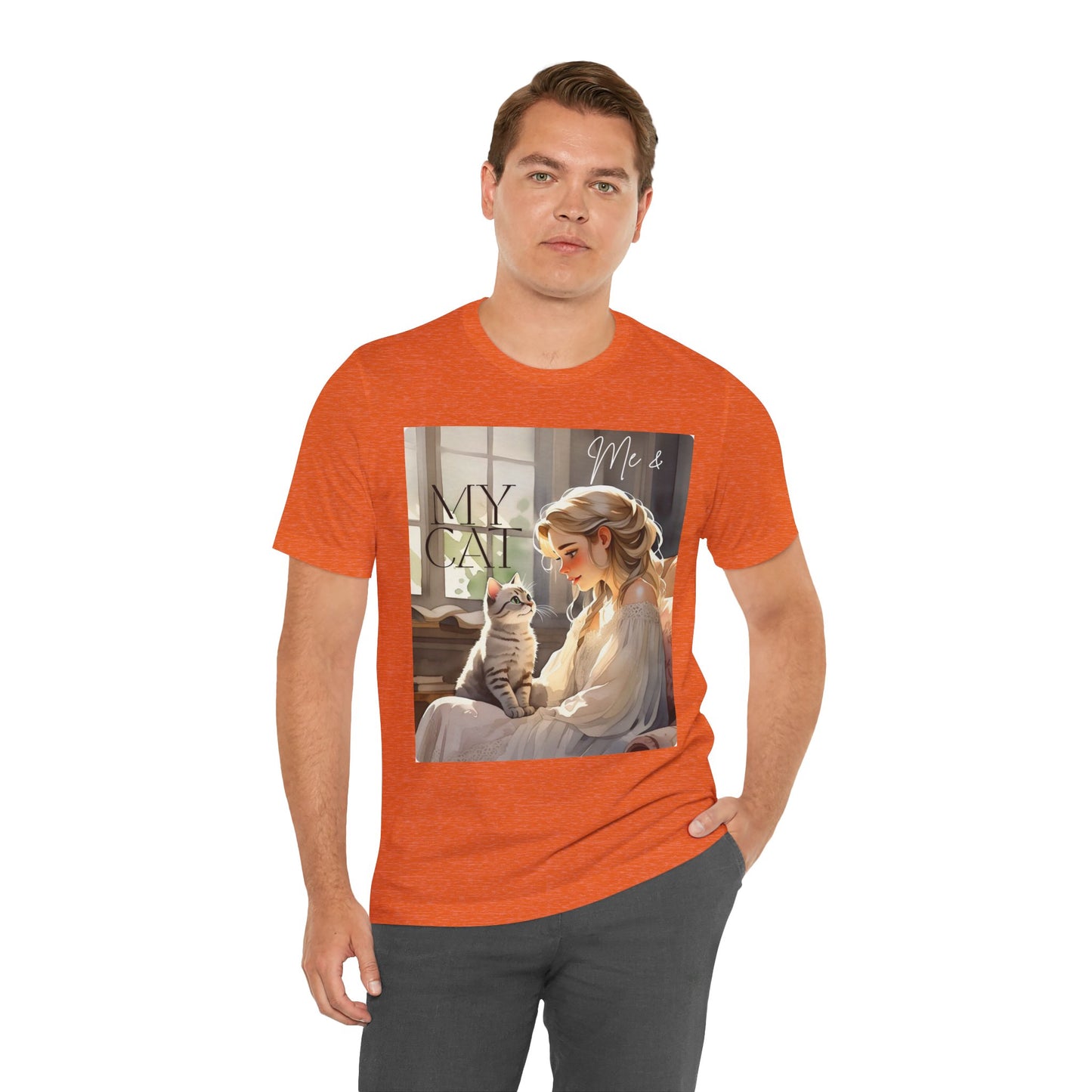 My Cat & Me Unisex Short Sleeve Tee - Cozy Cat Lover Shirt
